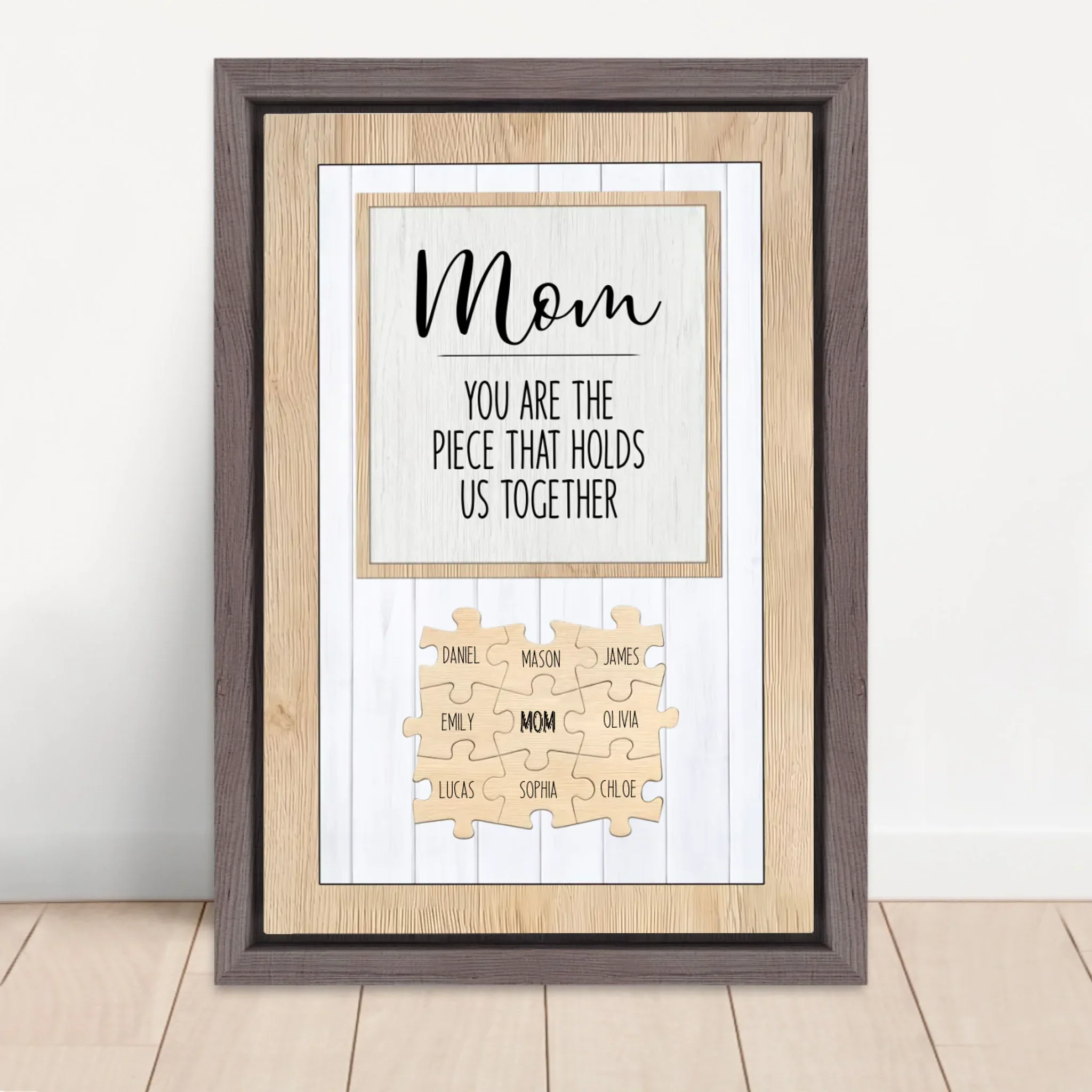 Personalized Canvas – Mom You Are the Piece that Holds Us Together - Image 5