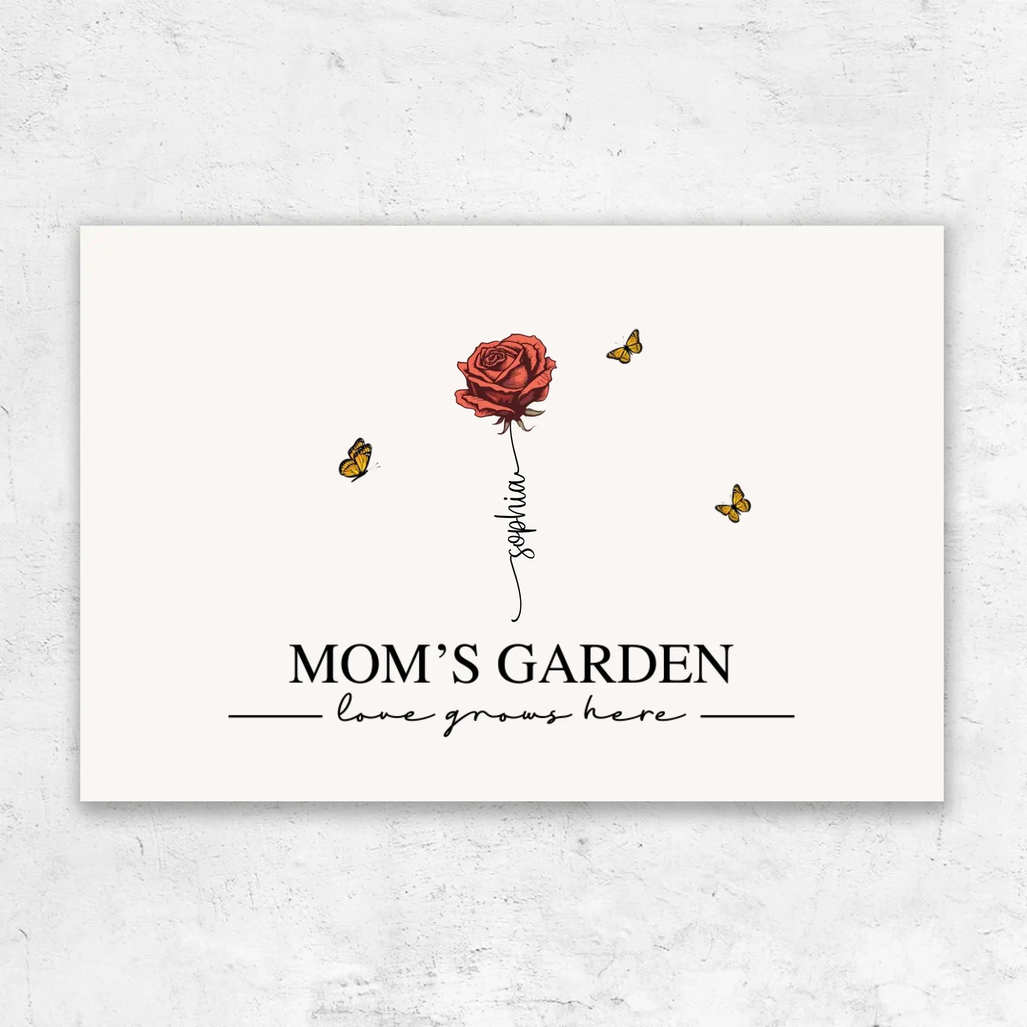 Personalized Canvas “Mom's garden“