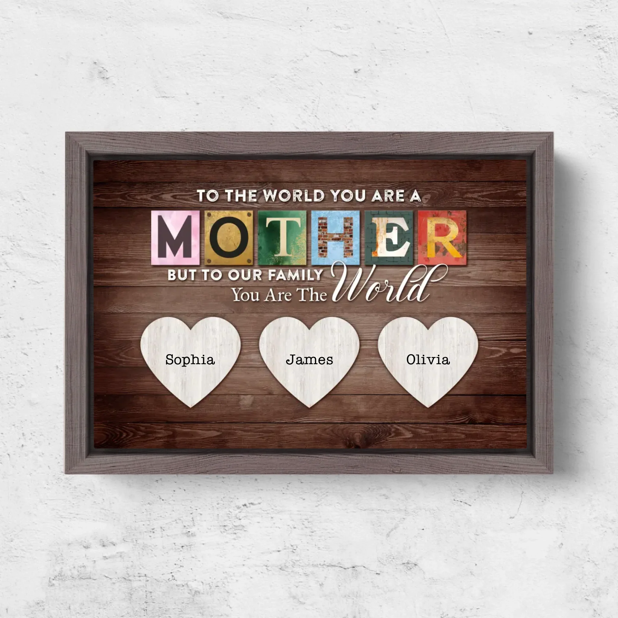 Personalized Canvas "Mom's importance for the family" - Image 6