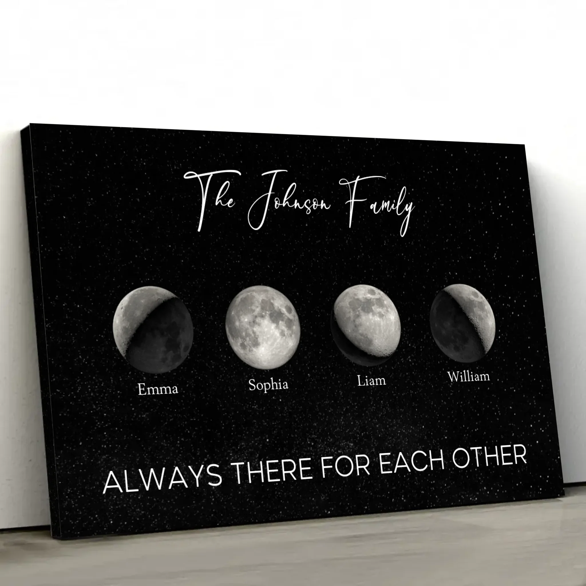 Personalized Canvas "Moon phase for families" - Image 2