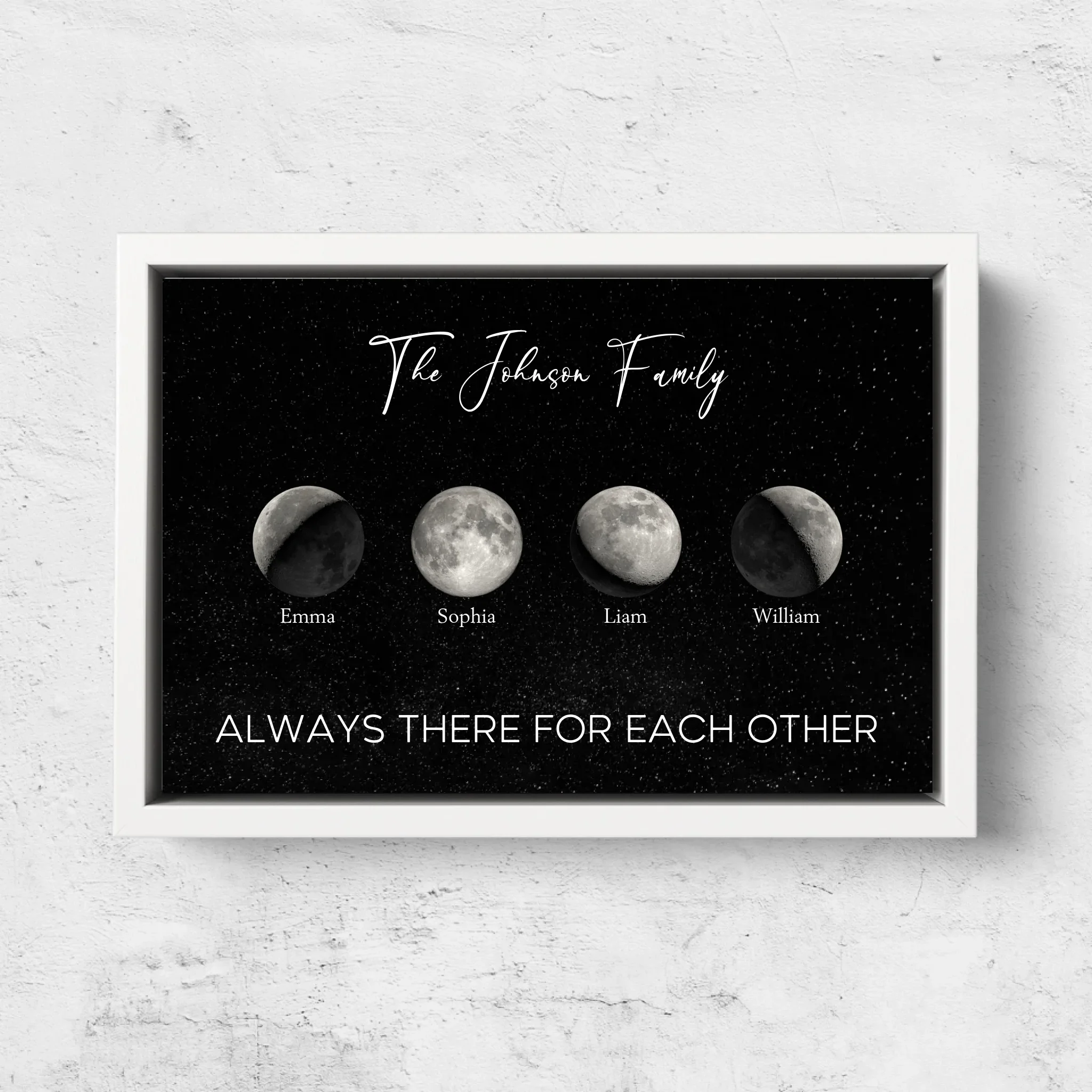Personalized Canvas "Moon phase for families" - Image 7