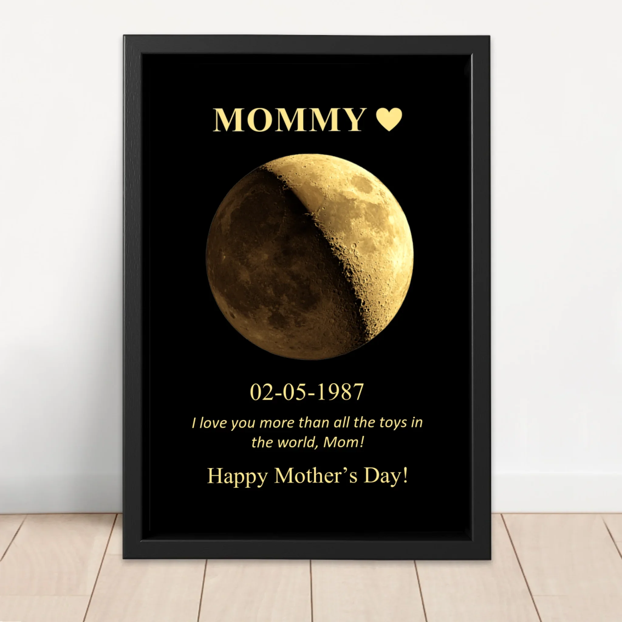 Personalized Canvas "Moon Phase For Mom And Dad" - Image 4