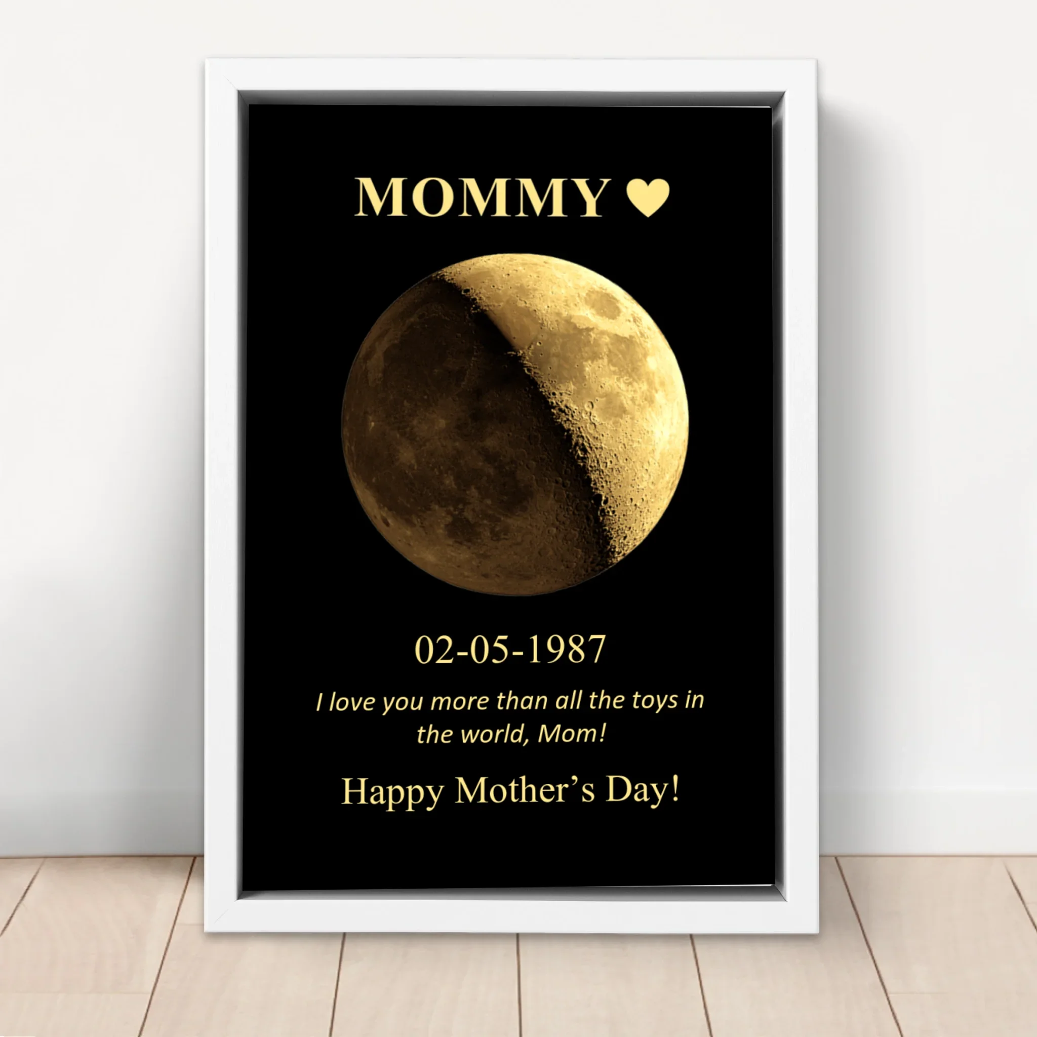 Personalized Canvas "Moon Phase For Mom And Dad" - Image 6