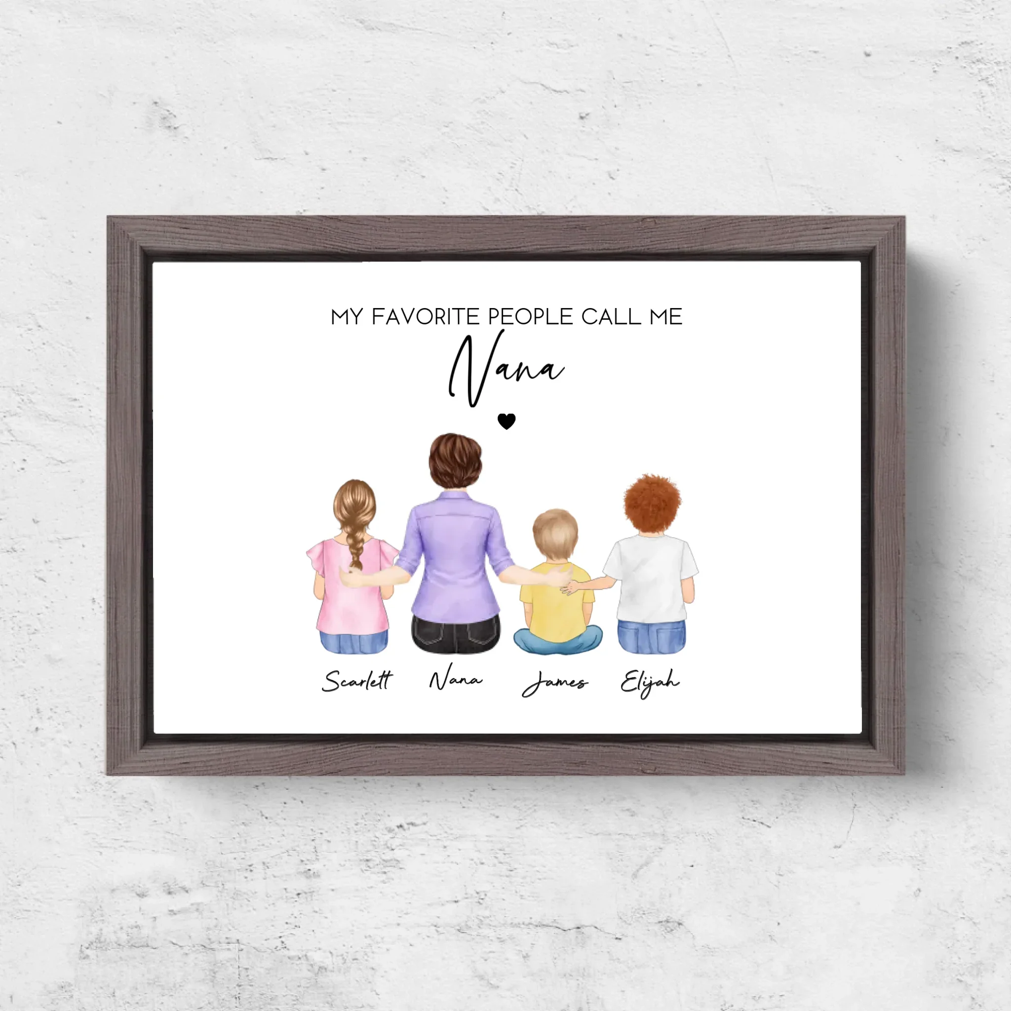 Personalized Canvas – My Favorite People Call Me Grandma - Image 6