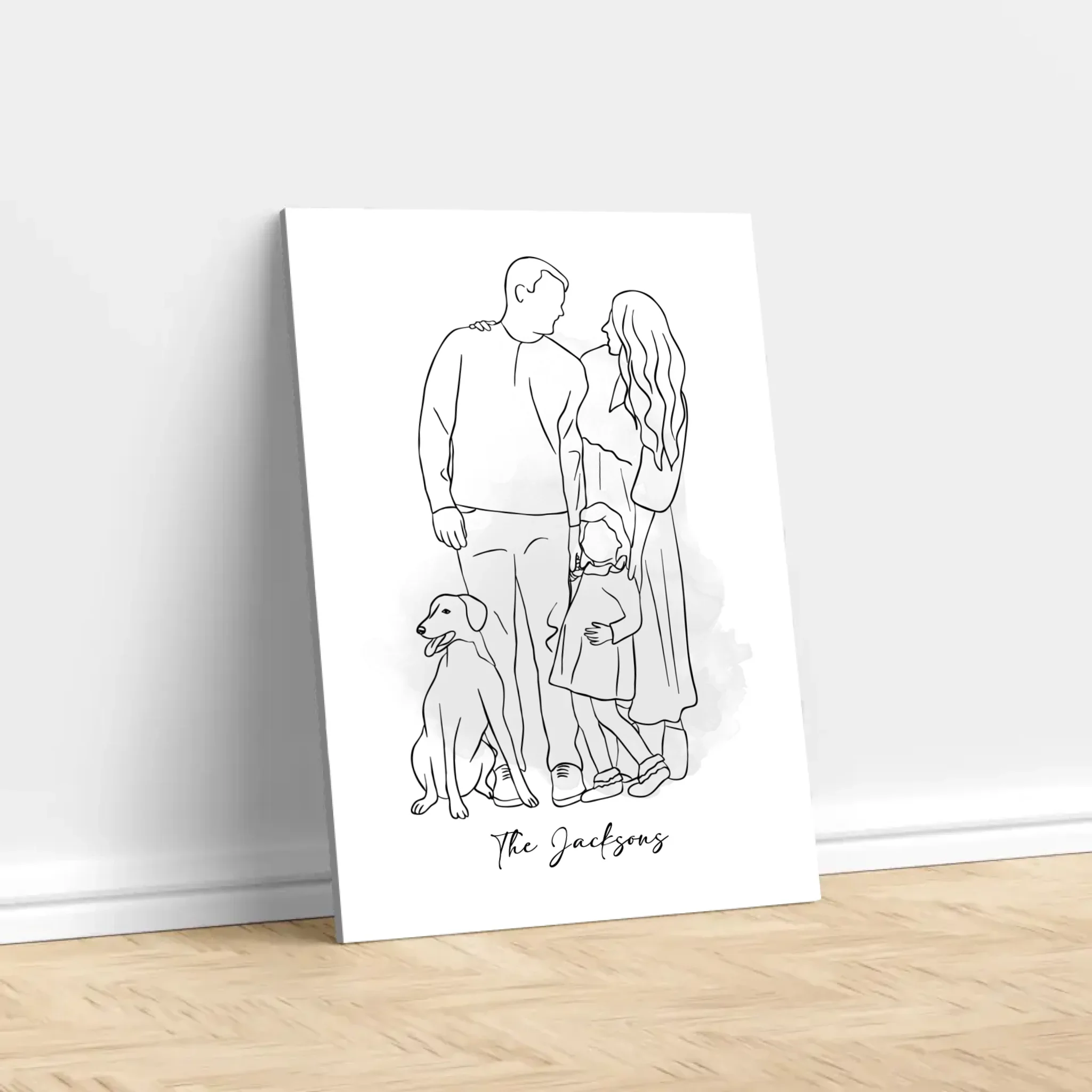 Personalized Canvas – One Line Drawing - Image 2