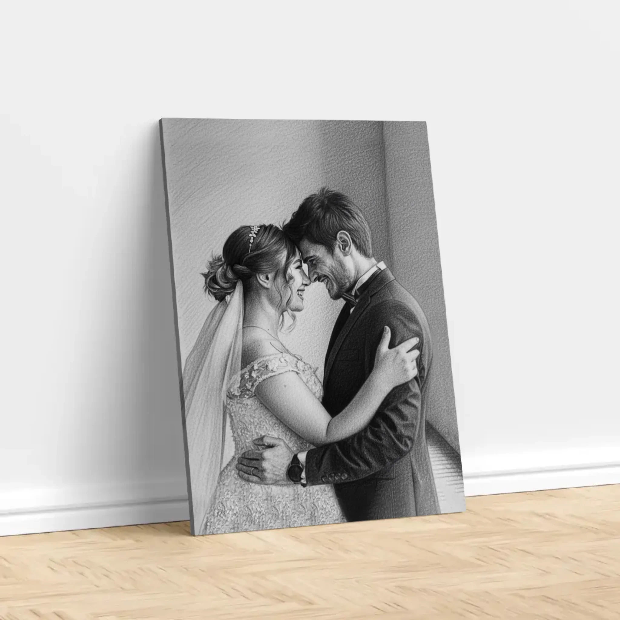 Personalized Canvas – Pencil Drawing From Photo - Image 2