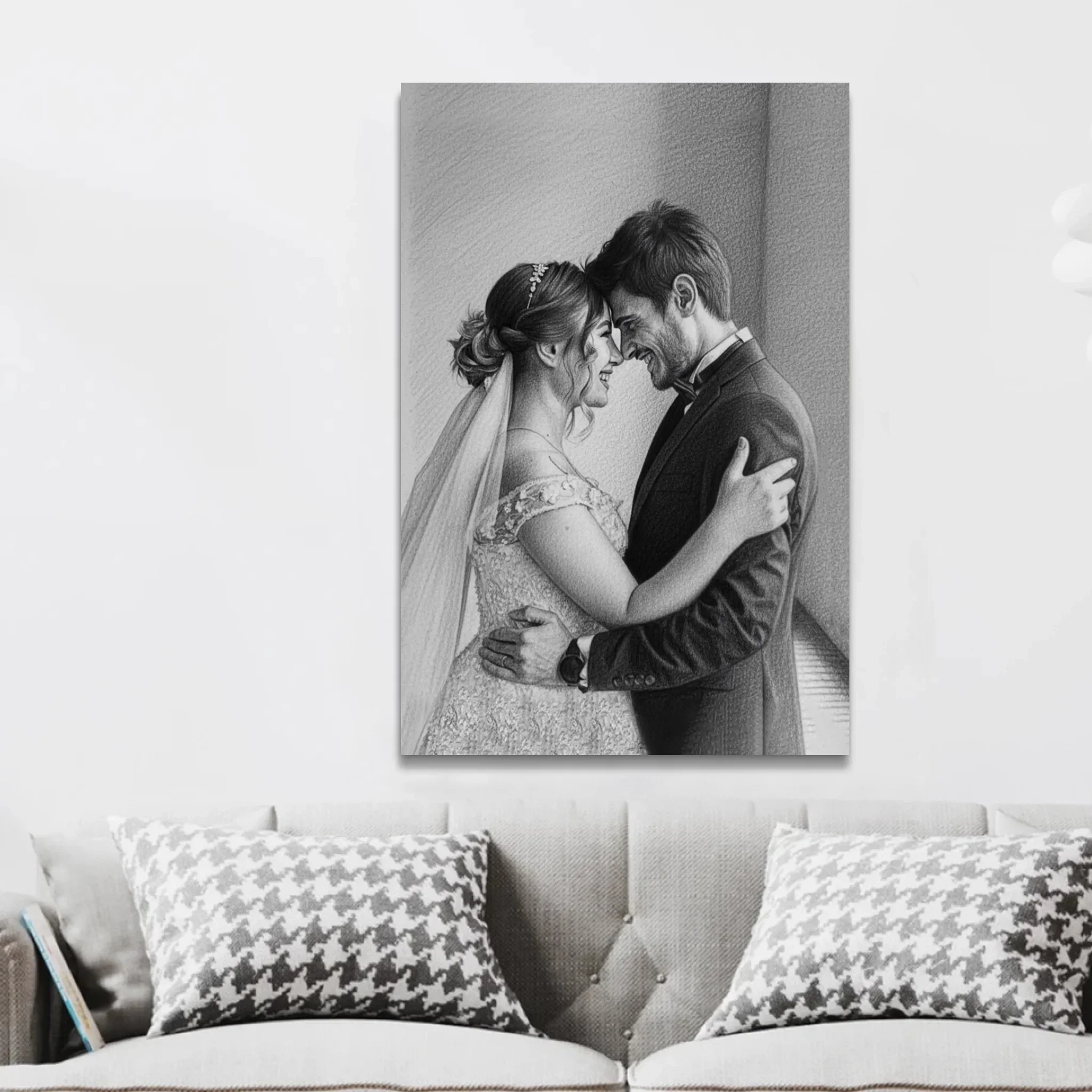 Personalized Canvas – Pencil Drawing From Photo - Image 3