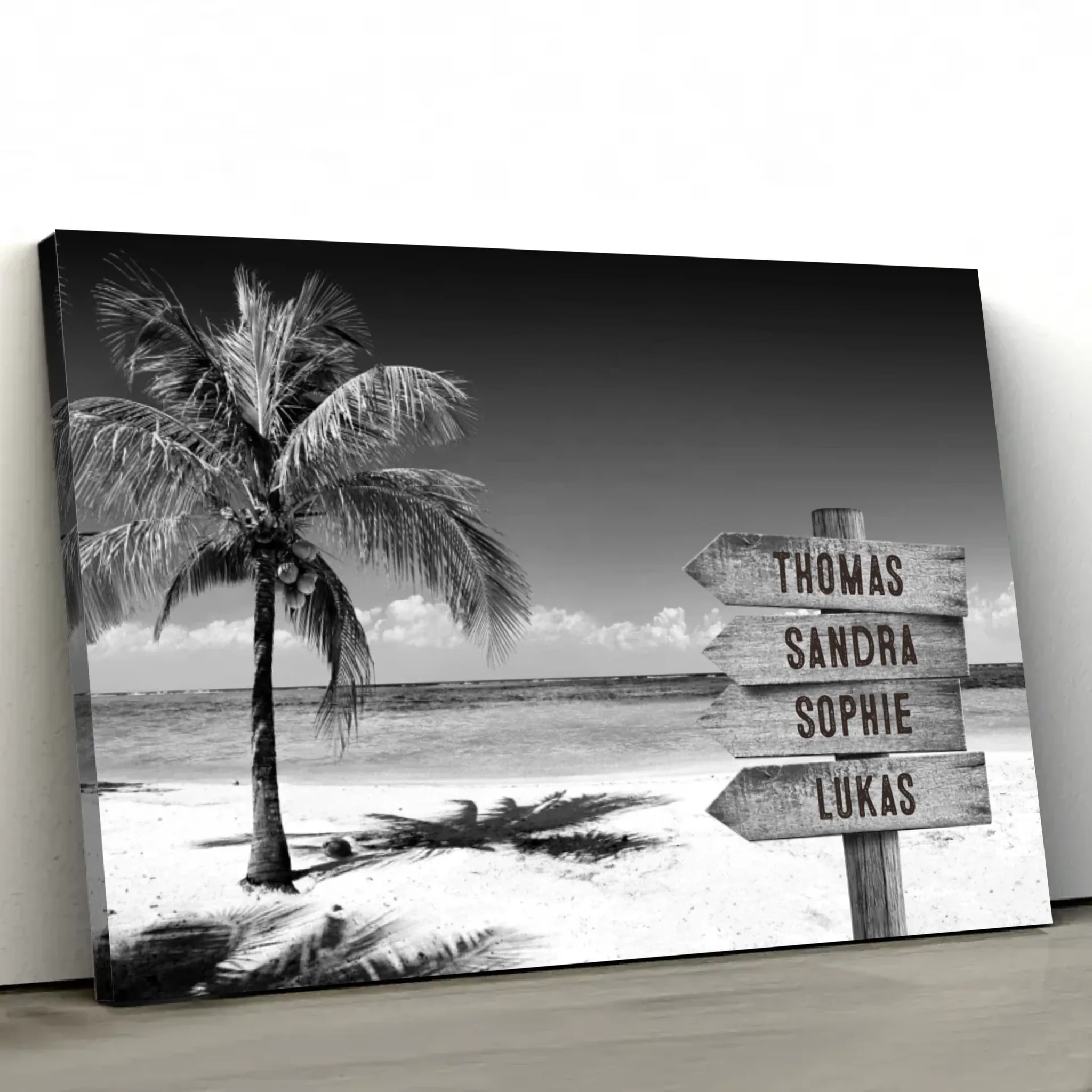 Personalized canvas “Signpost at the tropical ocean” - Image 2