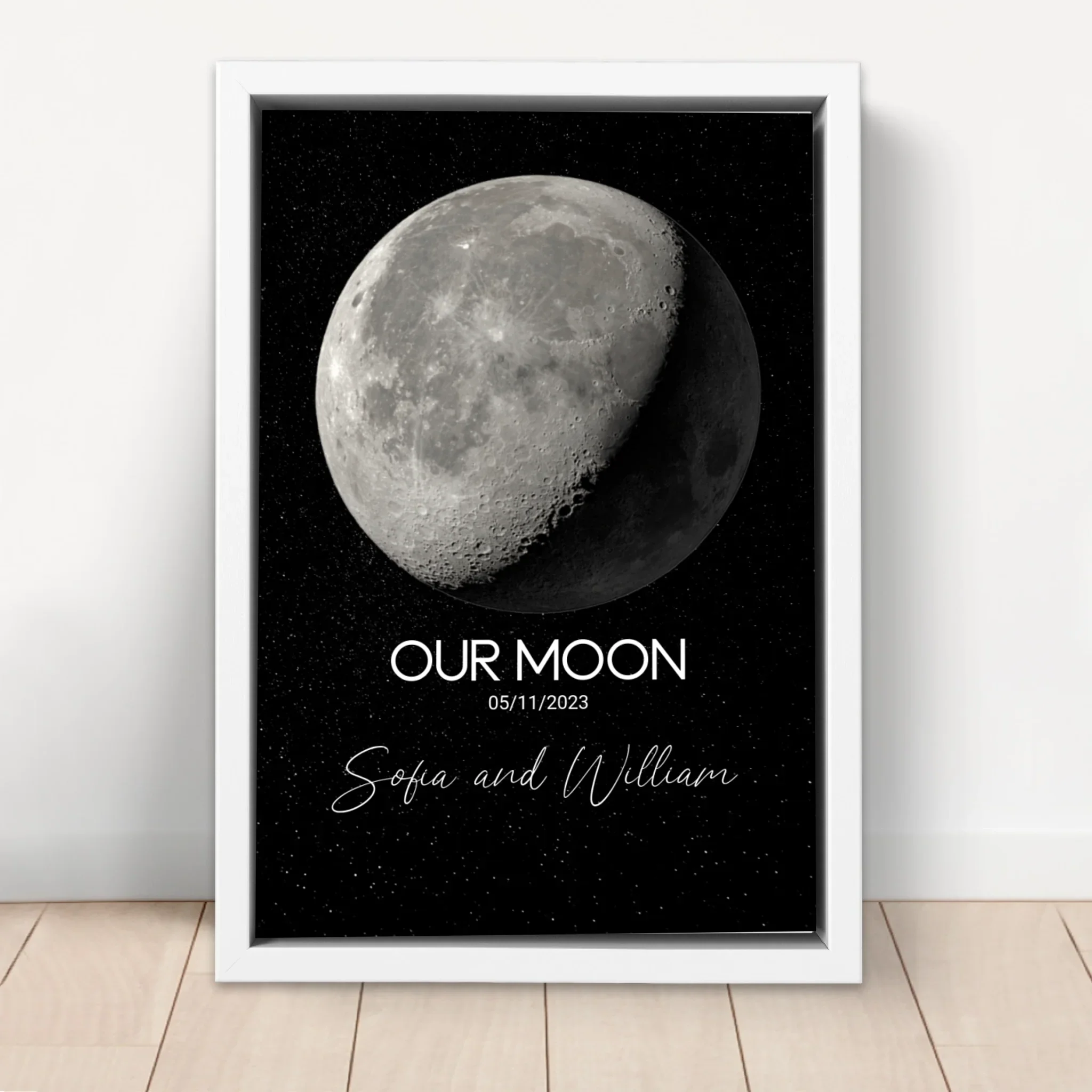 Personalized Canvas "Special Occasion Moon Phase" - Image 6