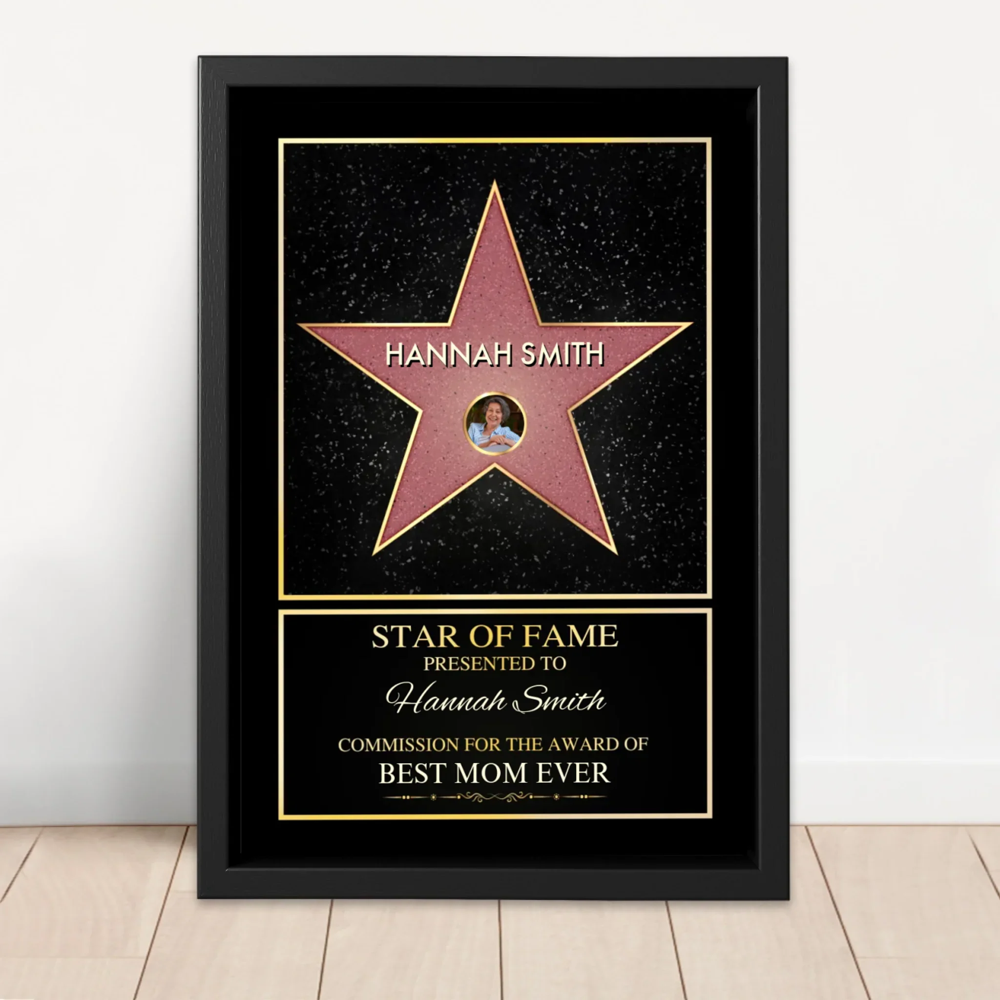 Personalized Canvas "Star of Fame - with custom photo" - Image 4