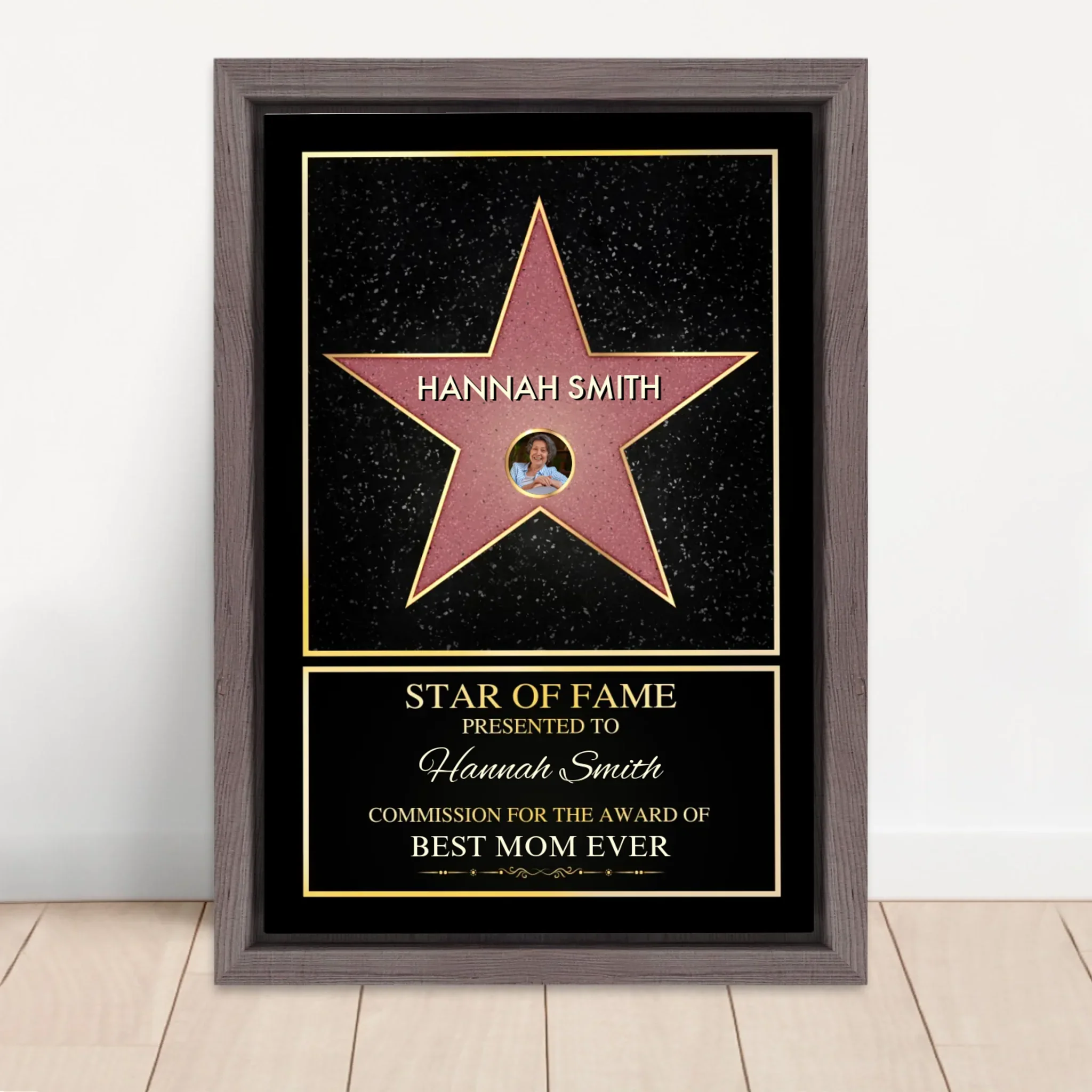 Personalized Canvas "Star of Fame - with custom photo" - Image 5