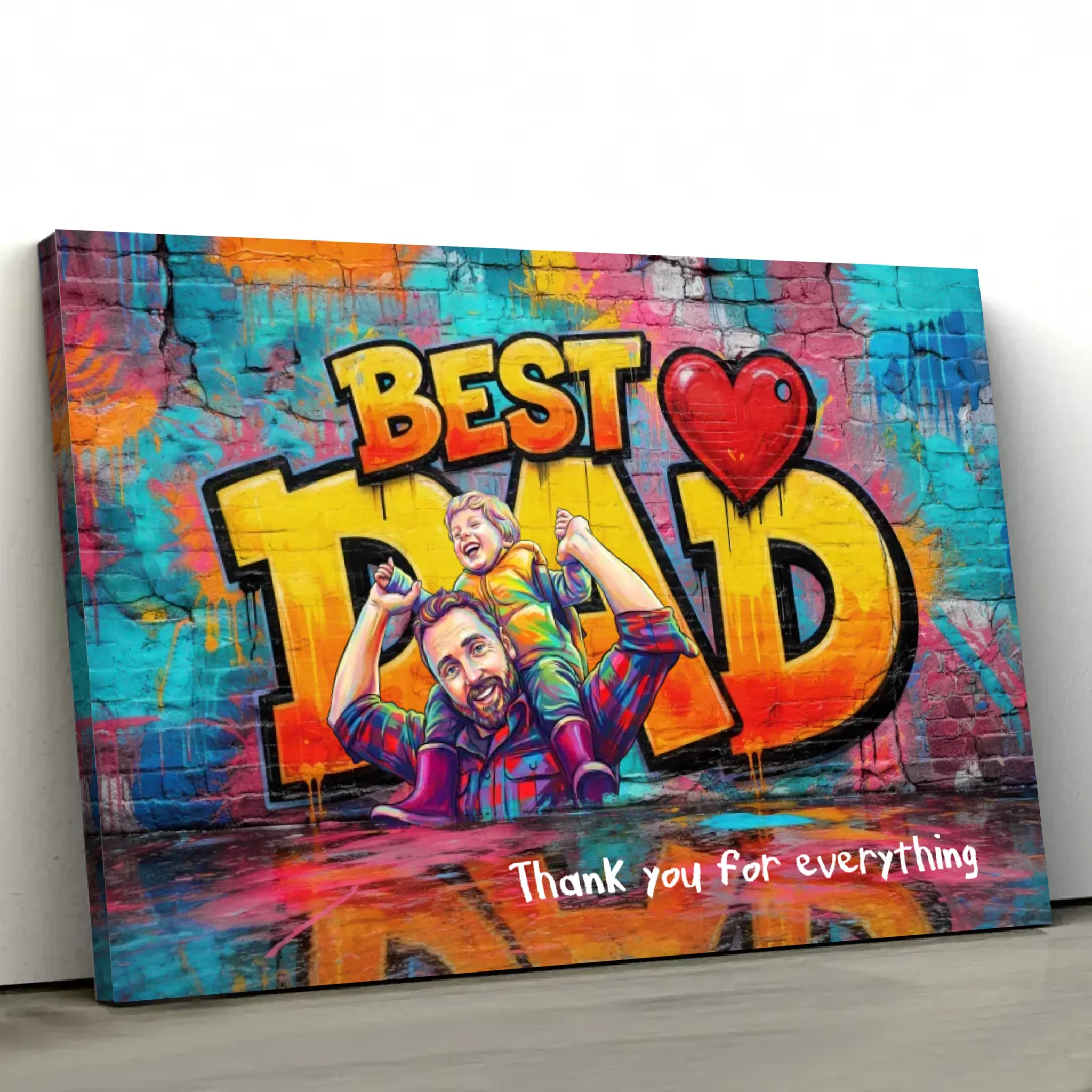 Personalized Canvas – Thanks For Everything Dad - Image 2