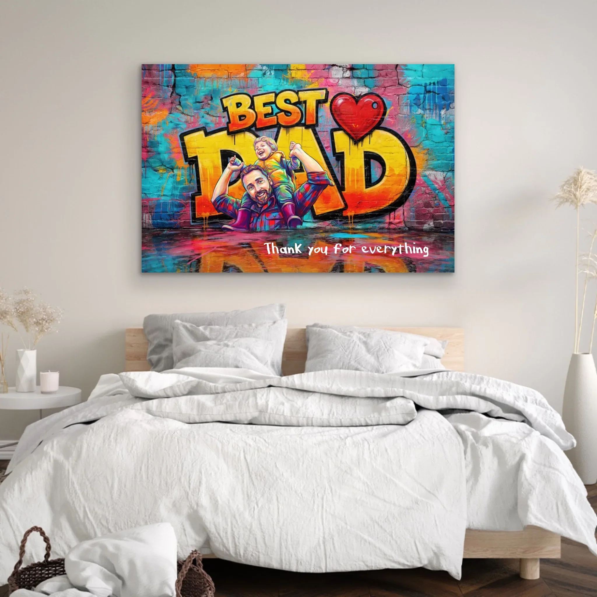 Personalized Canvas – Thanks For Everything Dad - Image 3