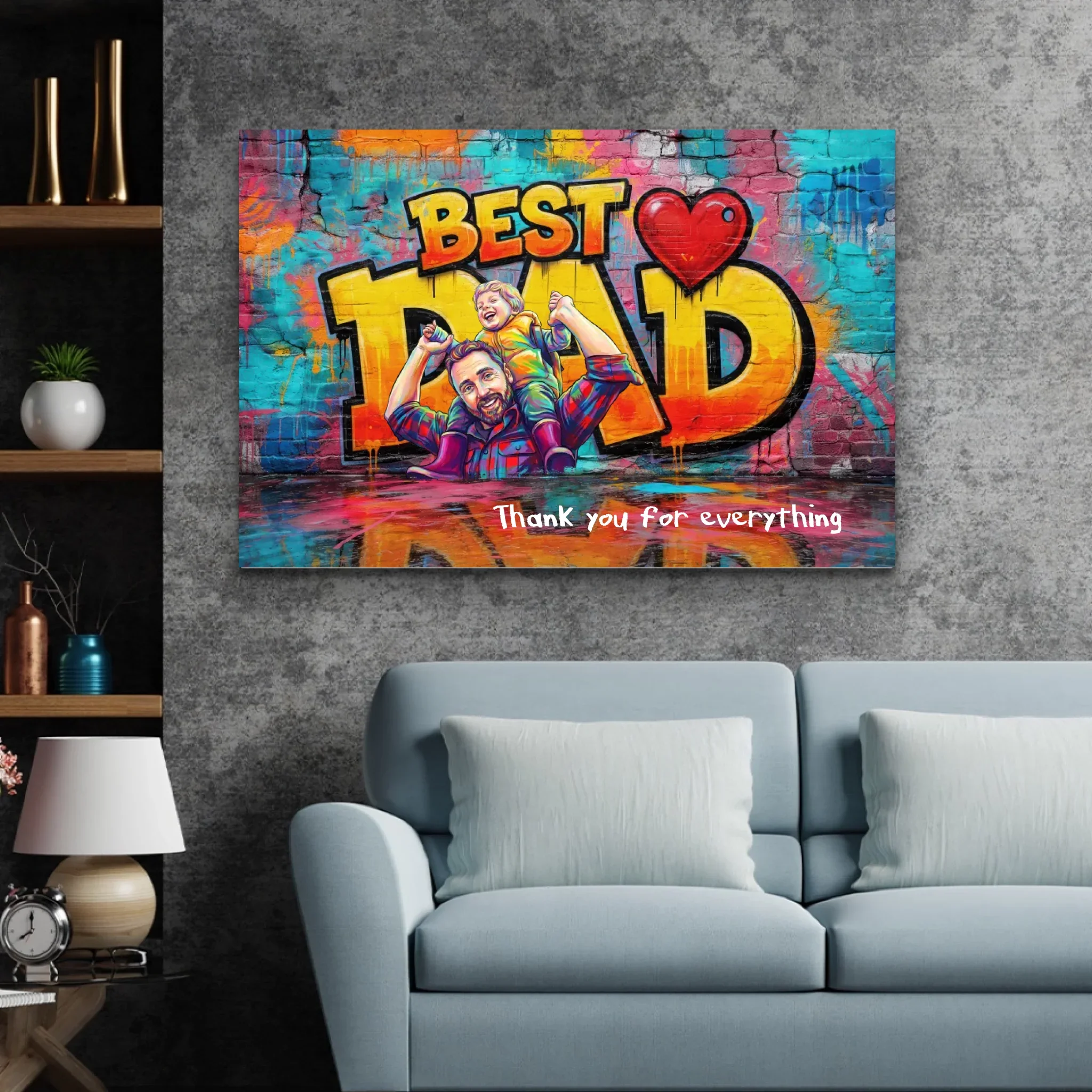 Personalized Canvas – Thanks For Everything Dad - Image 4