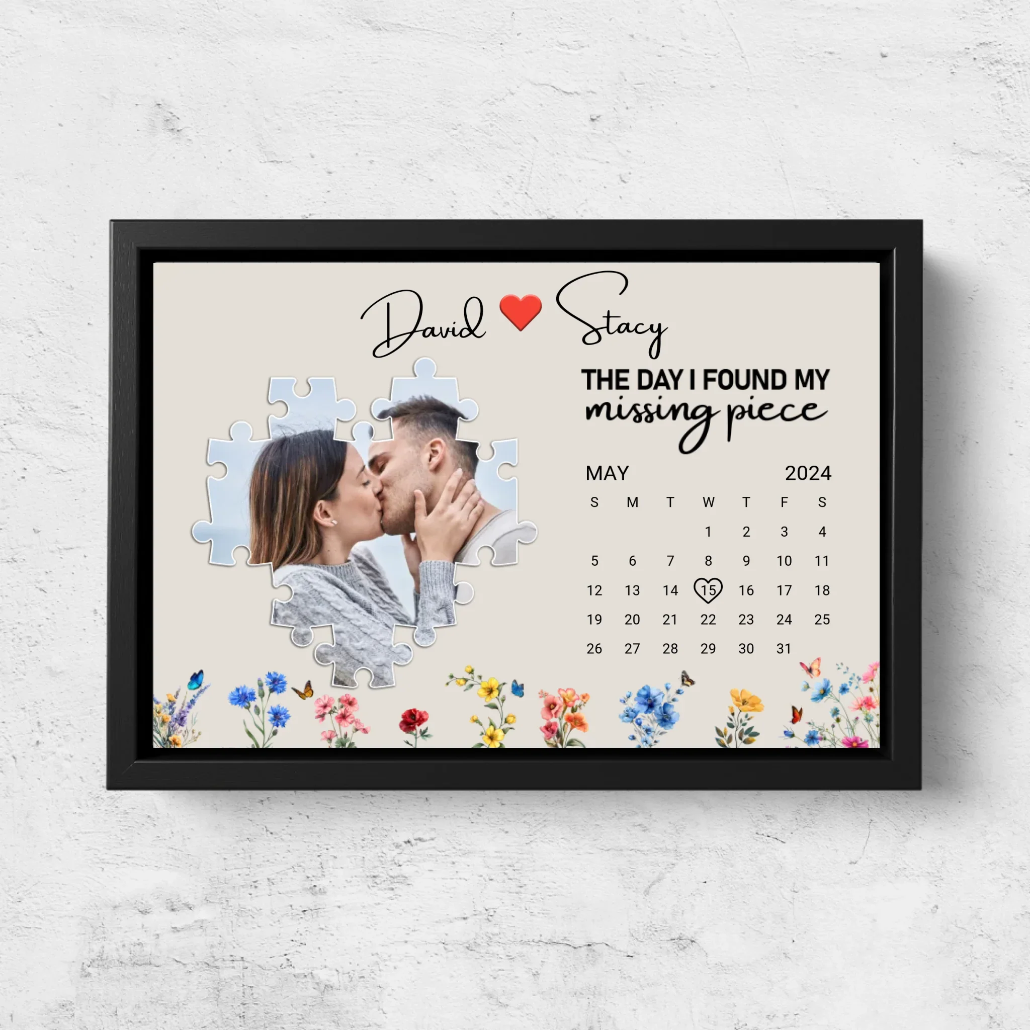 Personalized Canvas “The day I found my missing peace” - Image 5