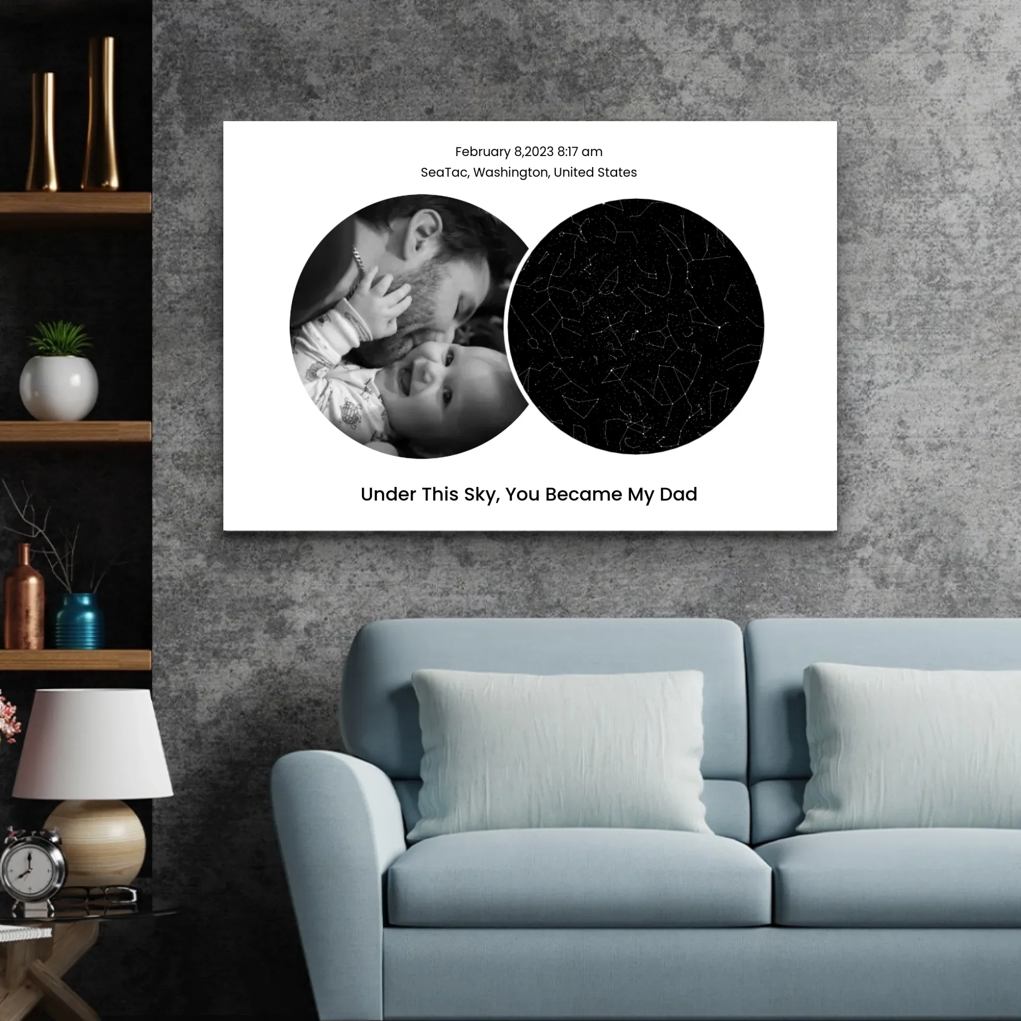 Personalized Canvas “The day you became my dad” - Image 4