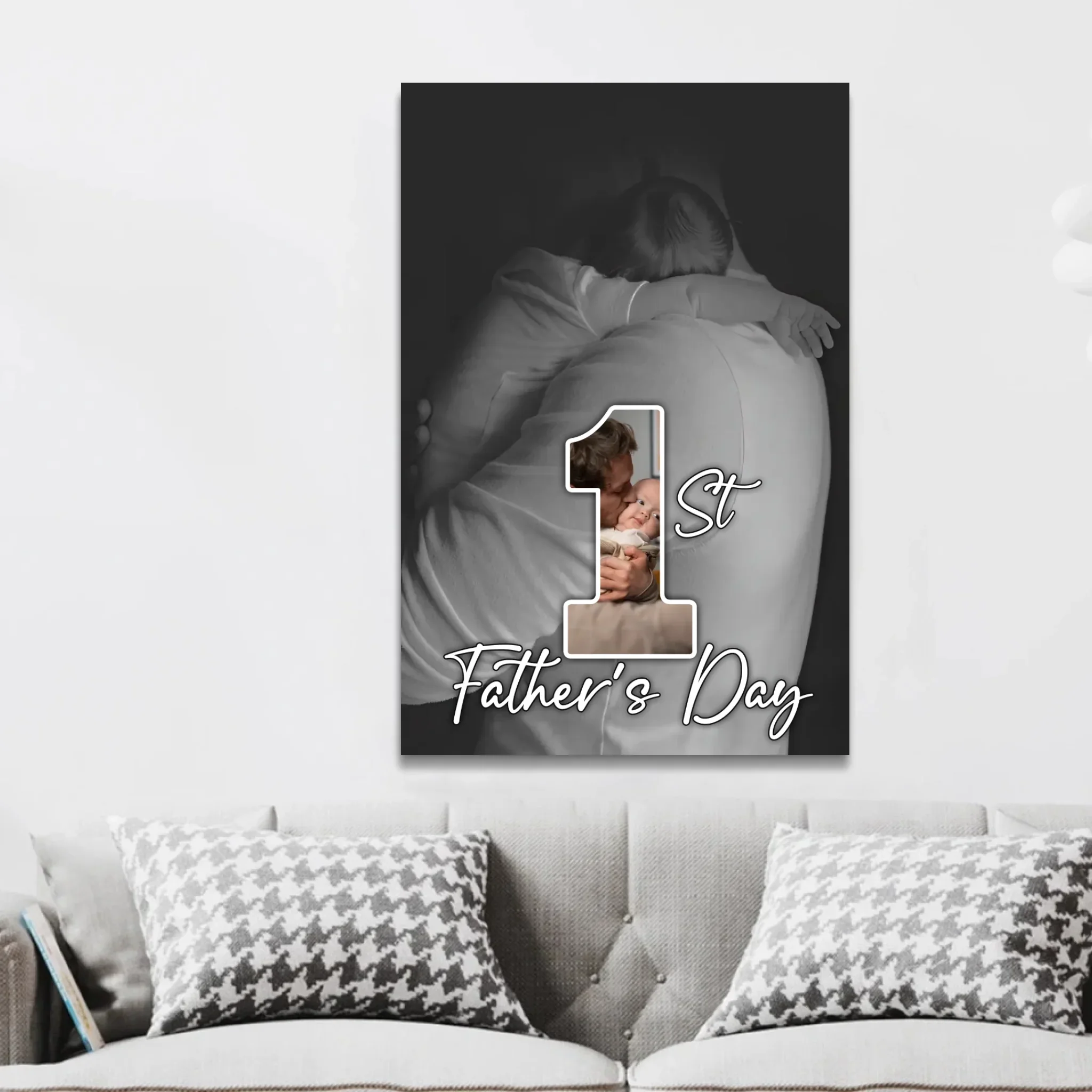 Personalized canvas “The first Father's Day” - Image 3