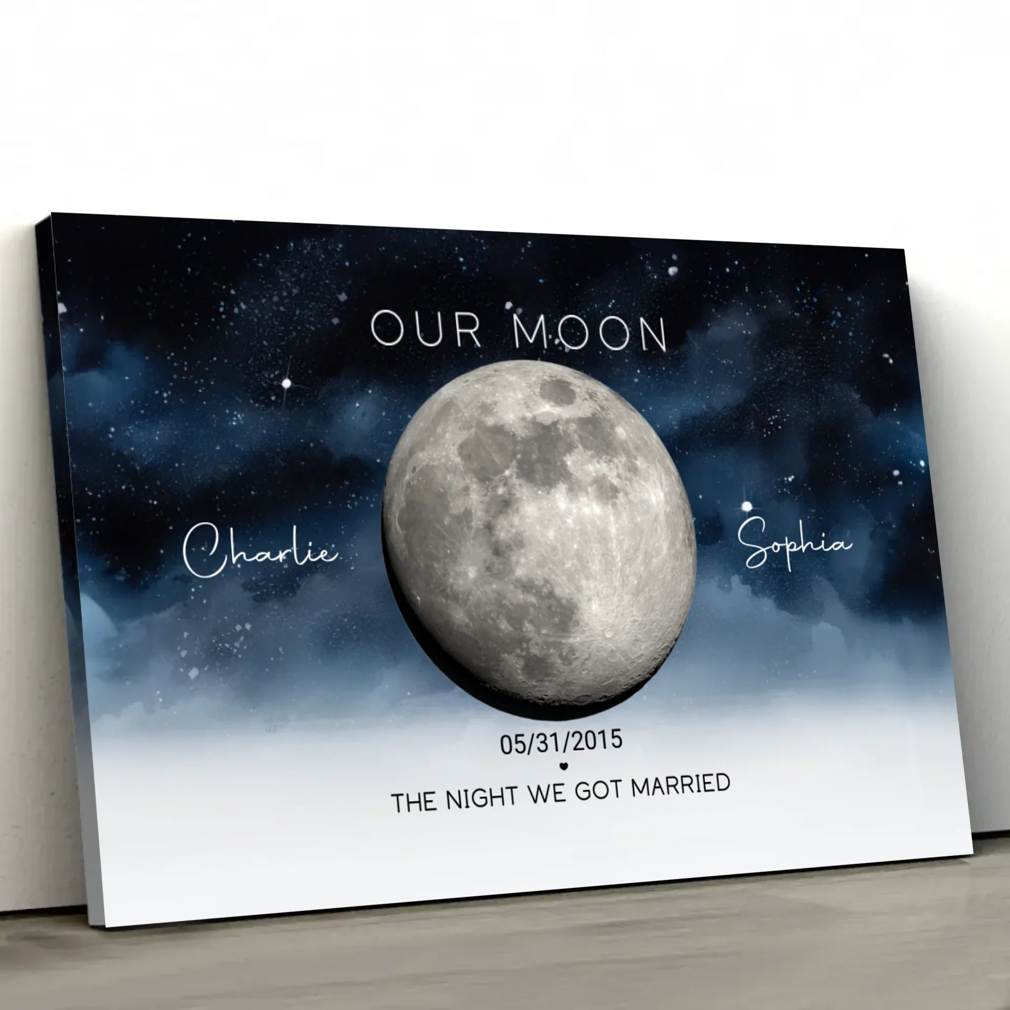 Personalized Canvas “The Night We Got Married” - Image 2
