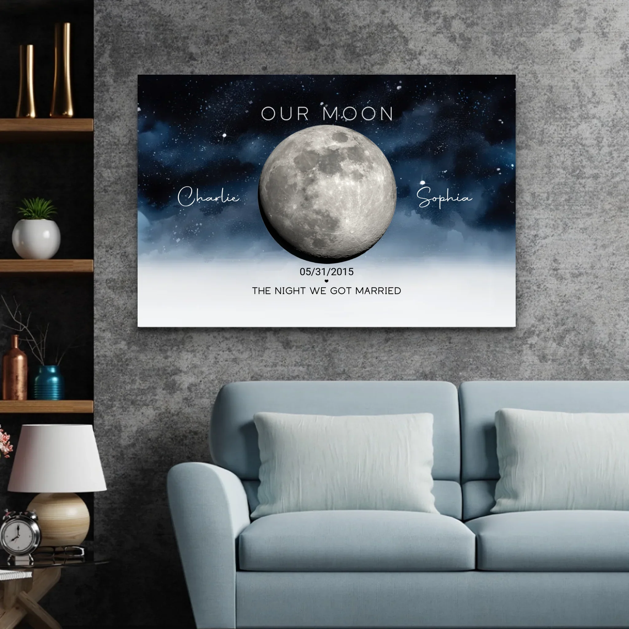 Personalized Canvas “The Night We Got Married” - Image 4