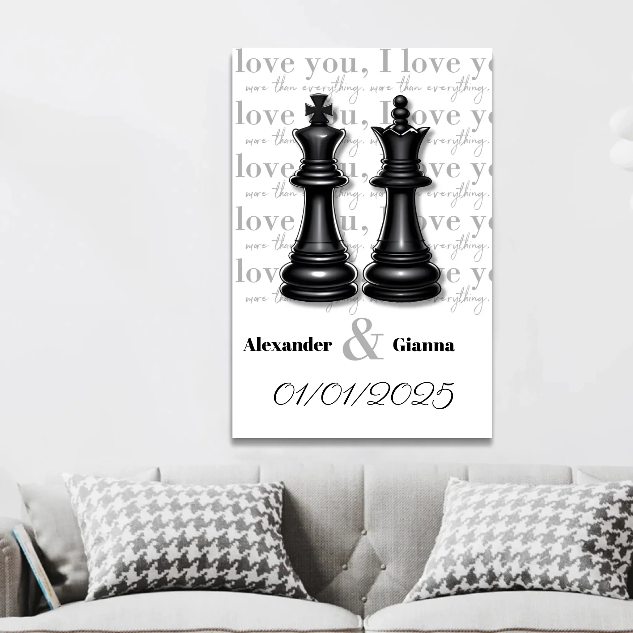 Personalized Canvas “The Queen and the King” - Image 3