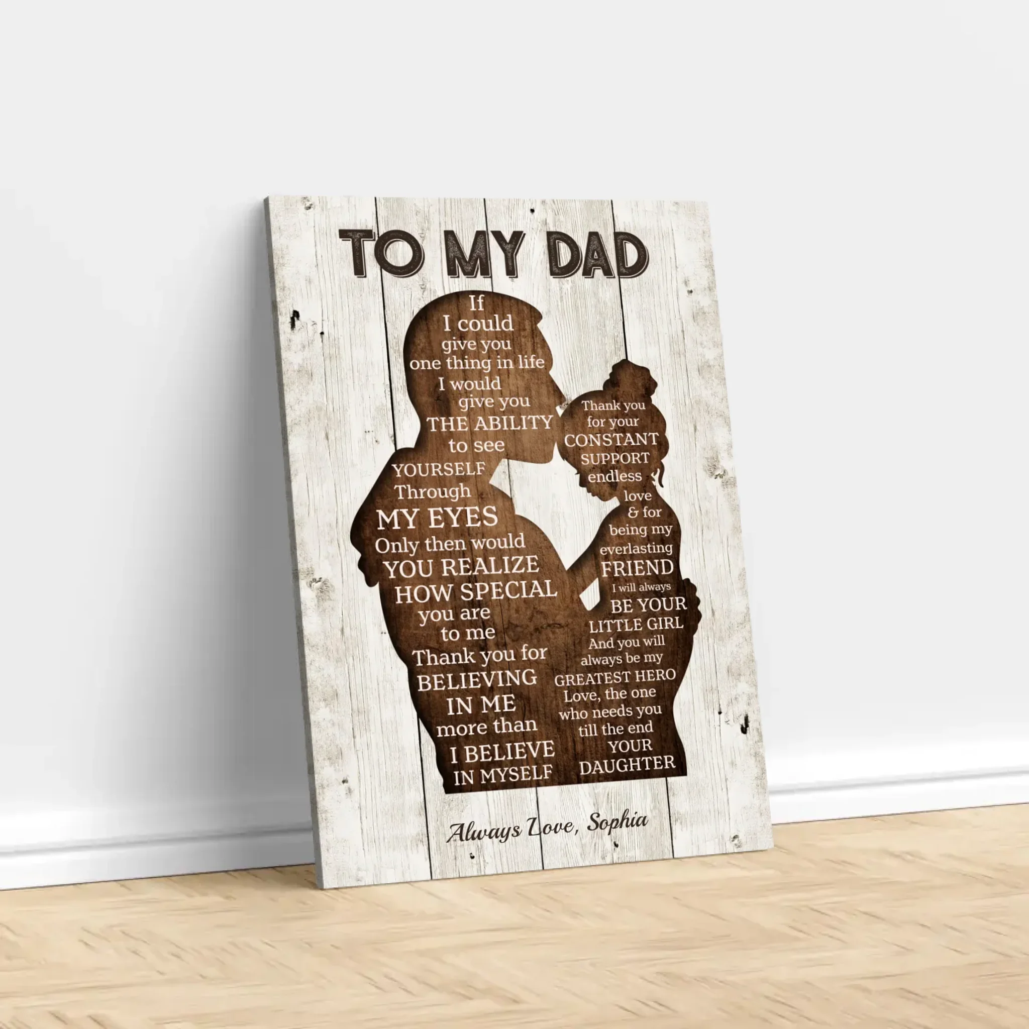 Personalized Canvas "To my Dad" - Image 2