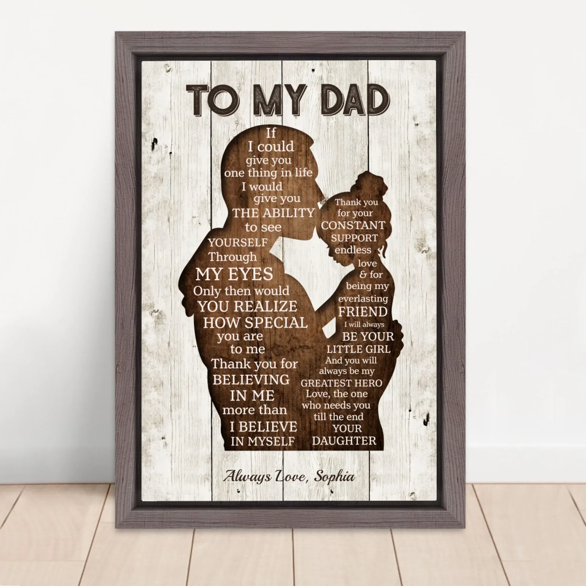 Personalized Canvas "To my Dad" - Image 5
