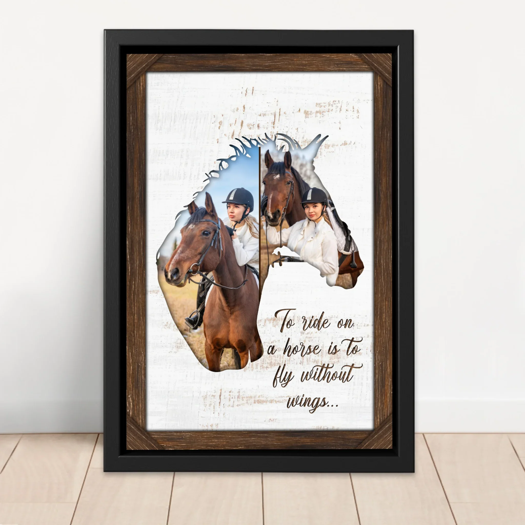 Personalized Canvas "To ride on a horse is to fly without wings" - Image 4
