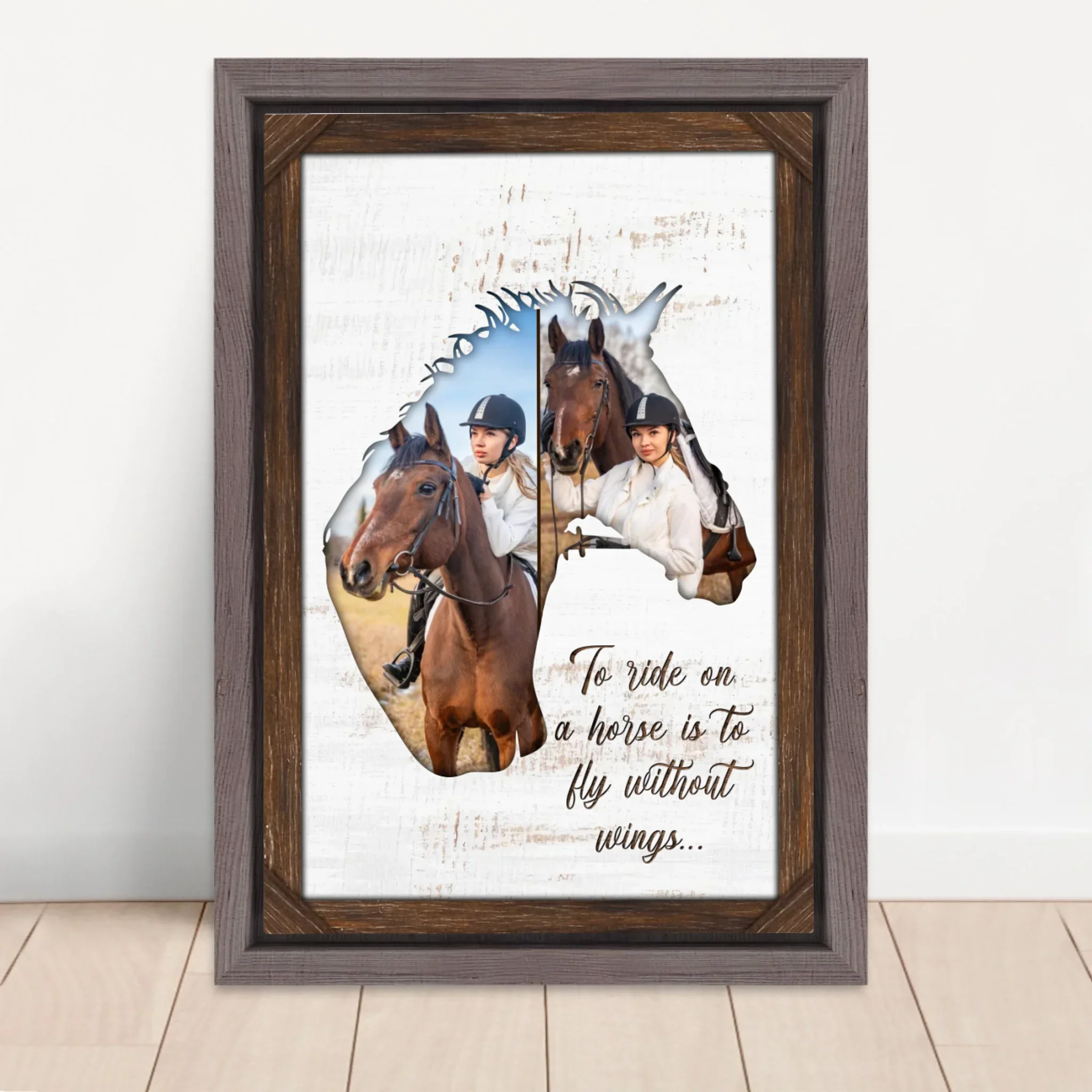 Personalized Canvas "To ride on a horse is to fly without wings" - Image 5