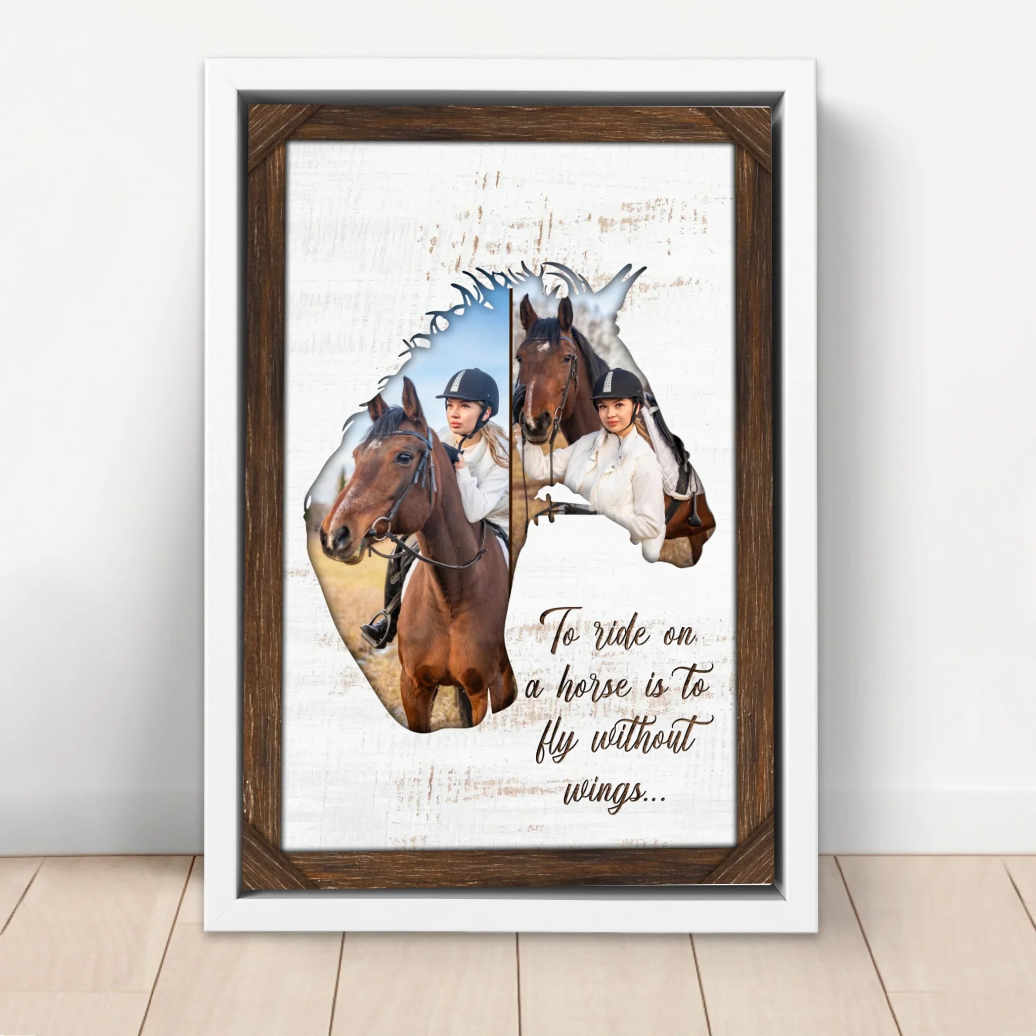 Personalized Canvas "To ride on a horse is to fly without wings" - Image 6