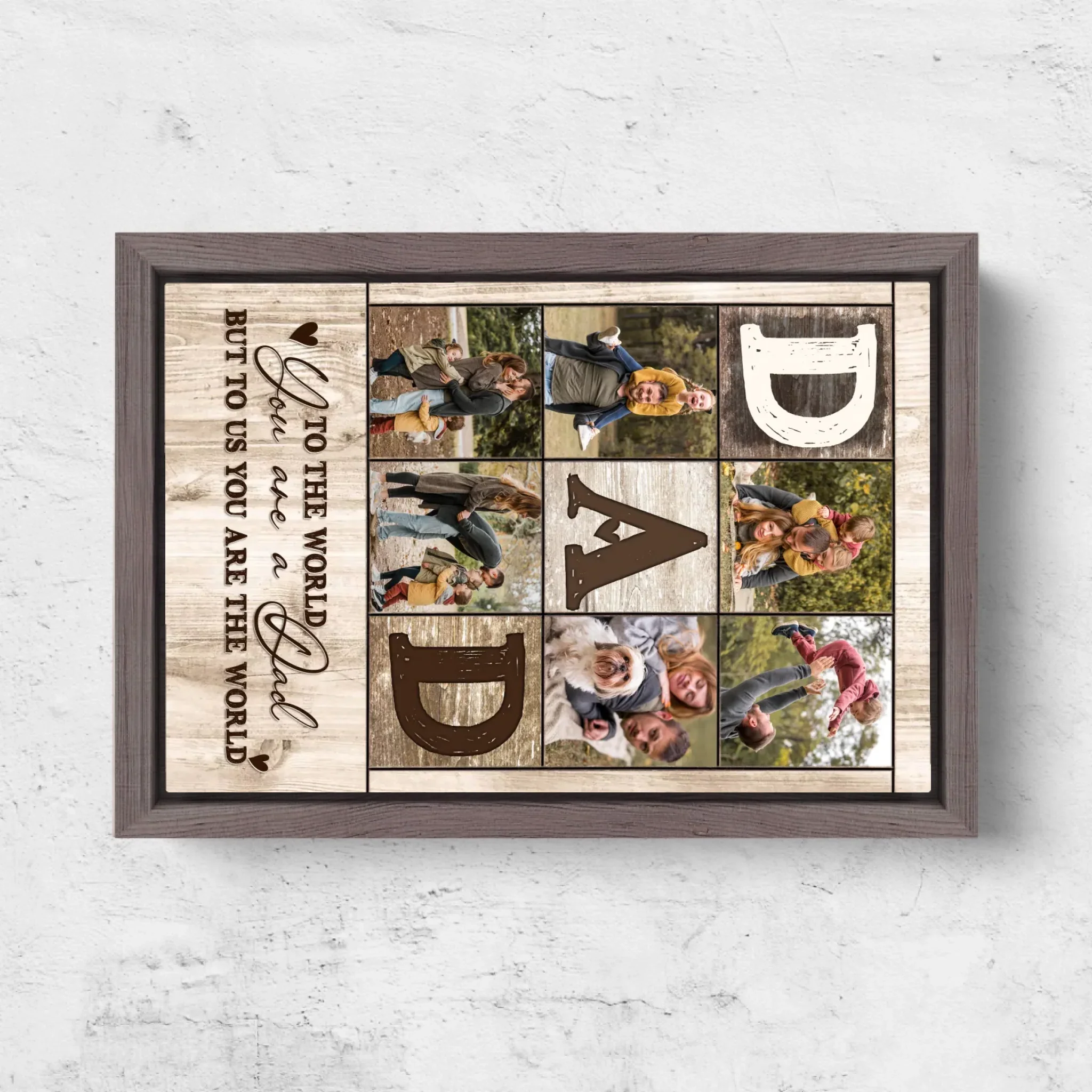 Personalized Canvas "To us you are the world" - Image 5