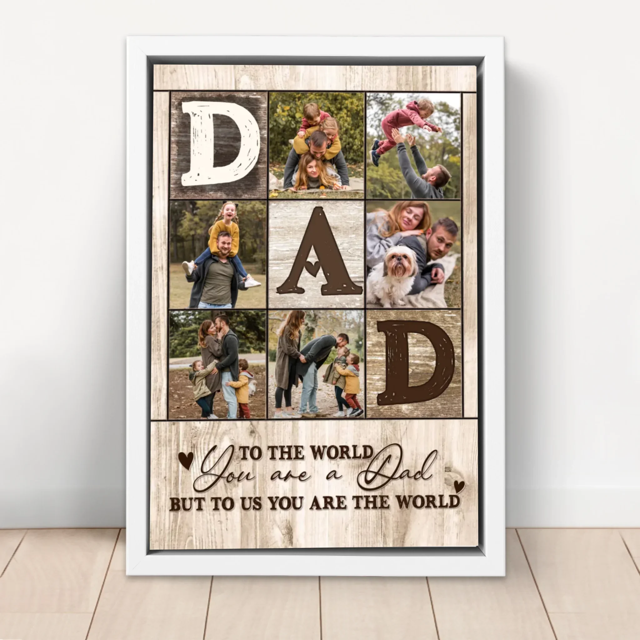 Personalized Canvas "To us you are the world" - Image 6