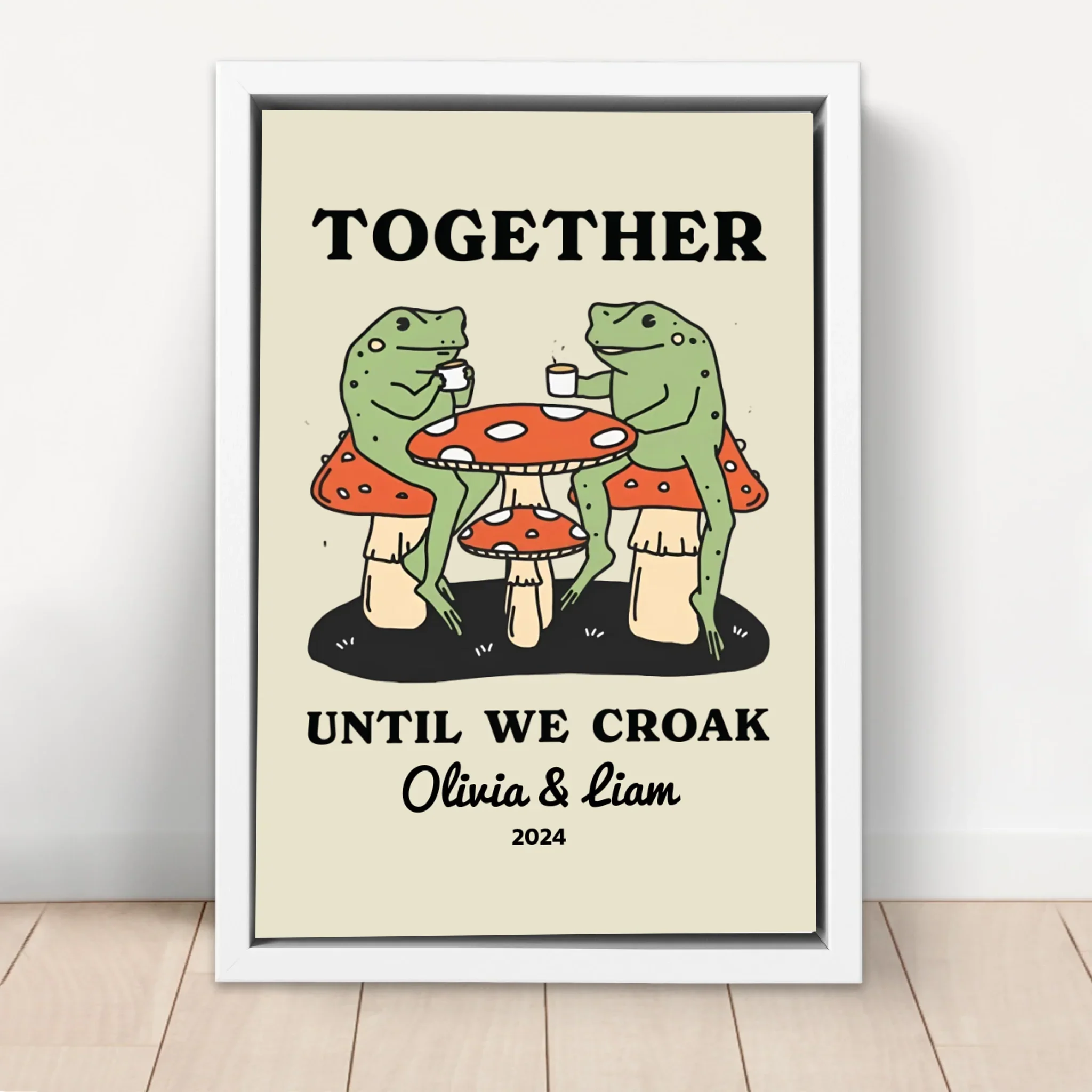 Personalized Canvas – Together Until We Croak - Image 6