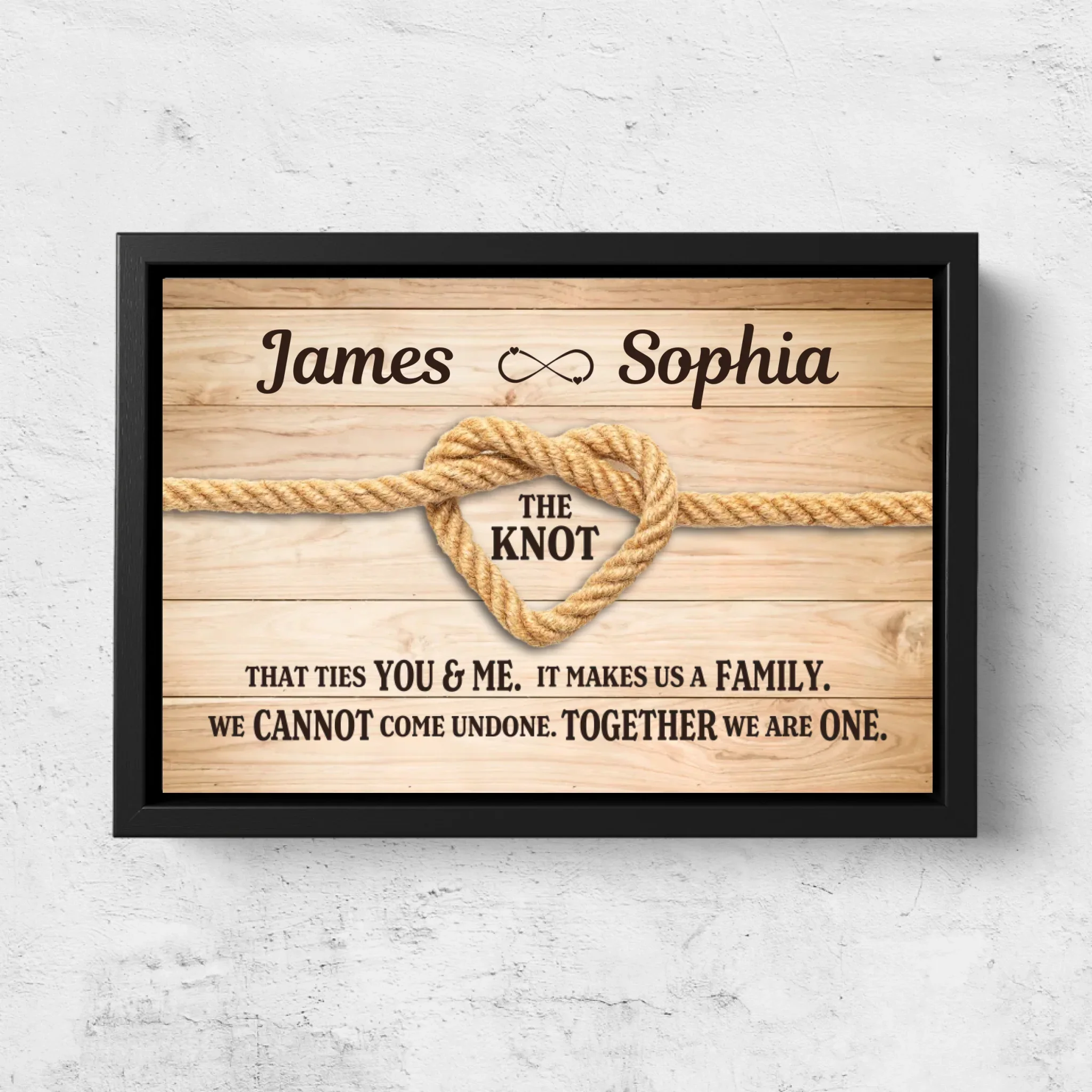 Personalized Canvas "True Lover's Knot" - Image 5