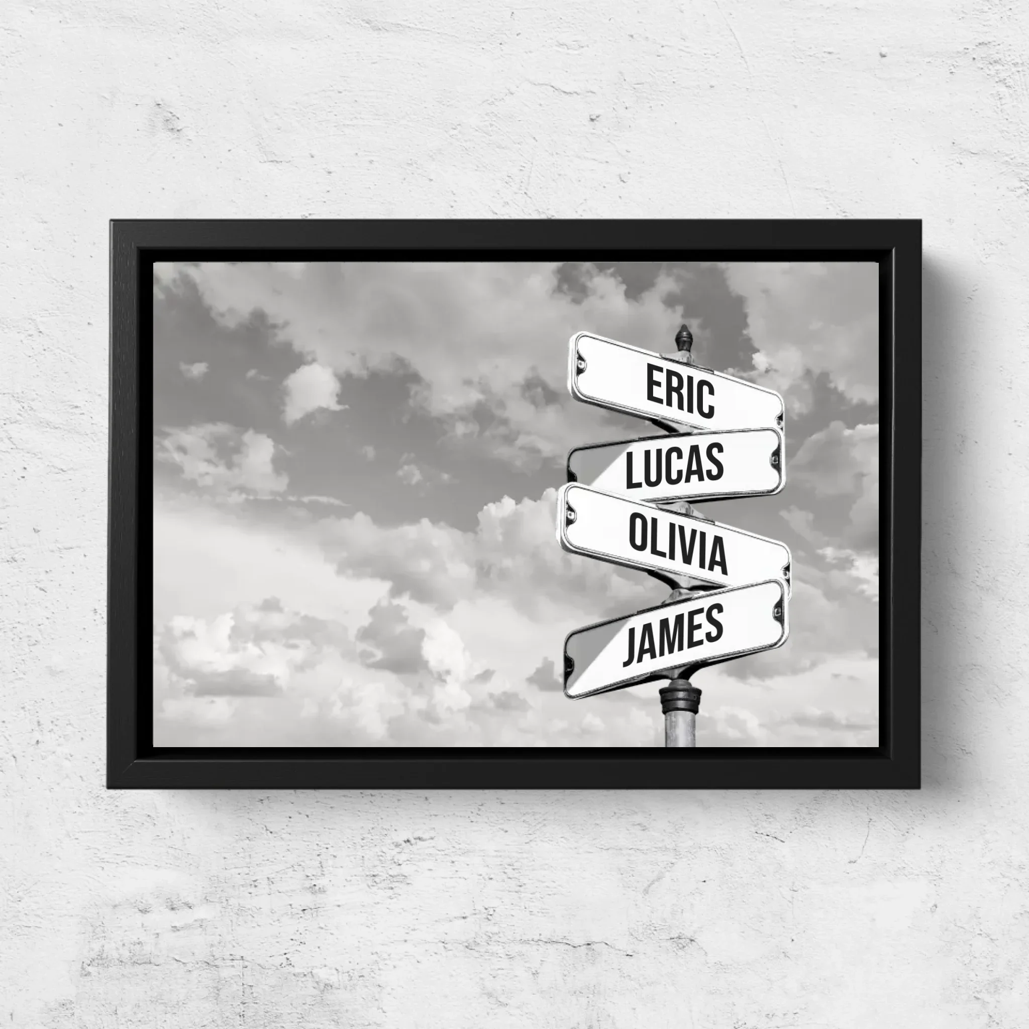 Personalized Canvas “Vintage street sign for families - Horizontal” - Image 5