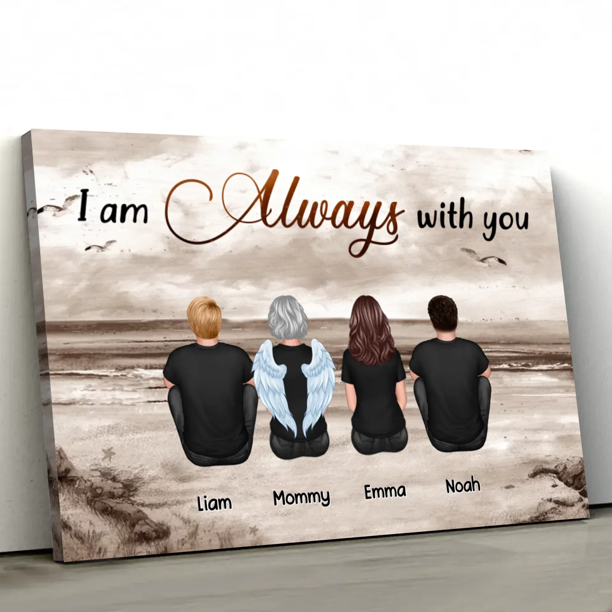 Personalized Canvas "We are always with you – lost family member" - Image 2