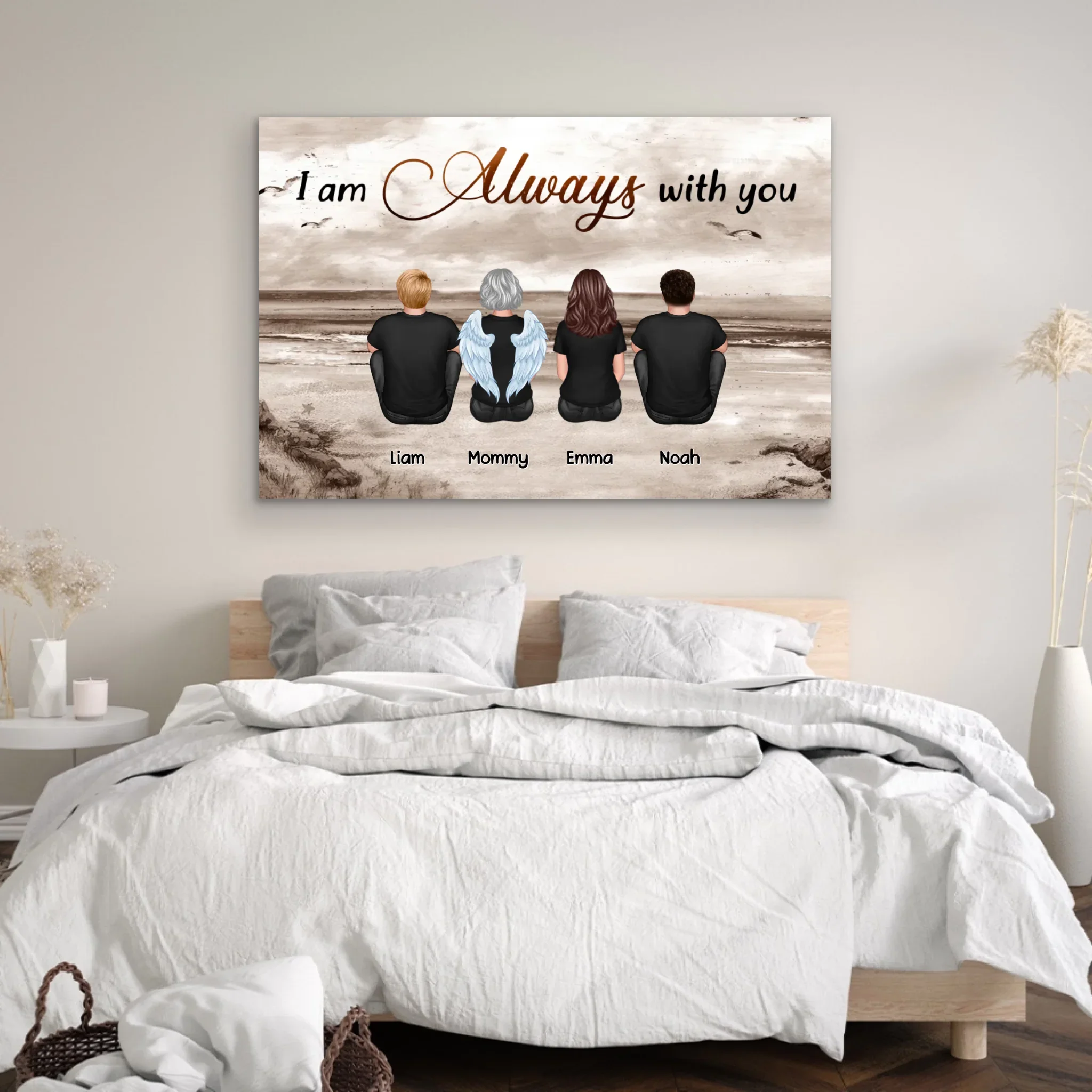 Personalized Canvas "We are always with you – lost family member" - Image 3