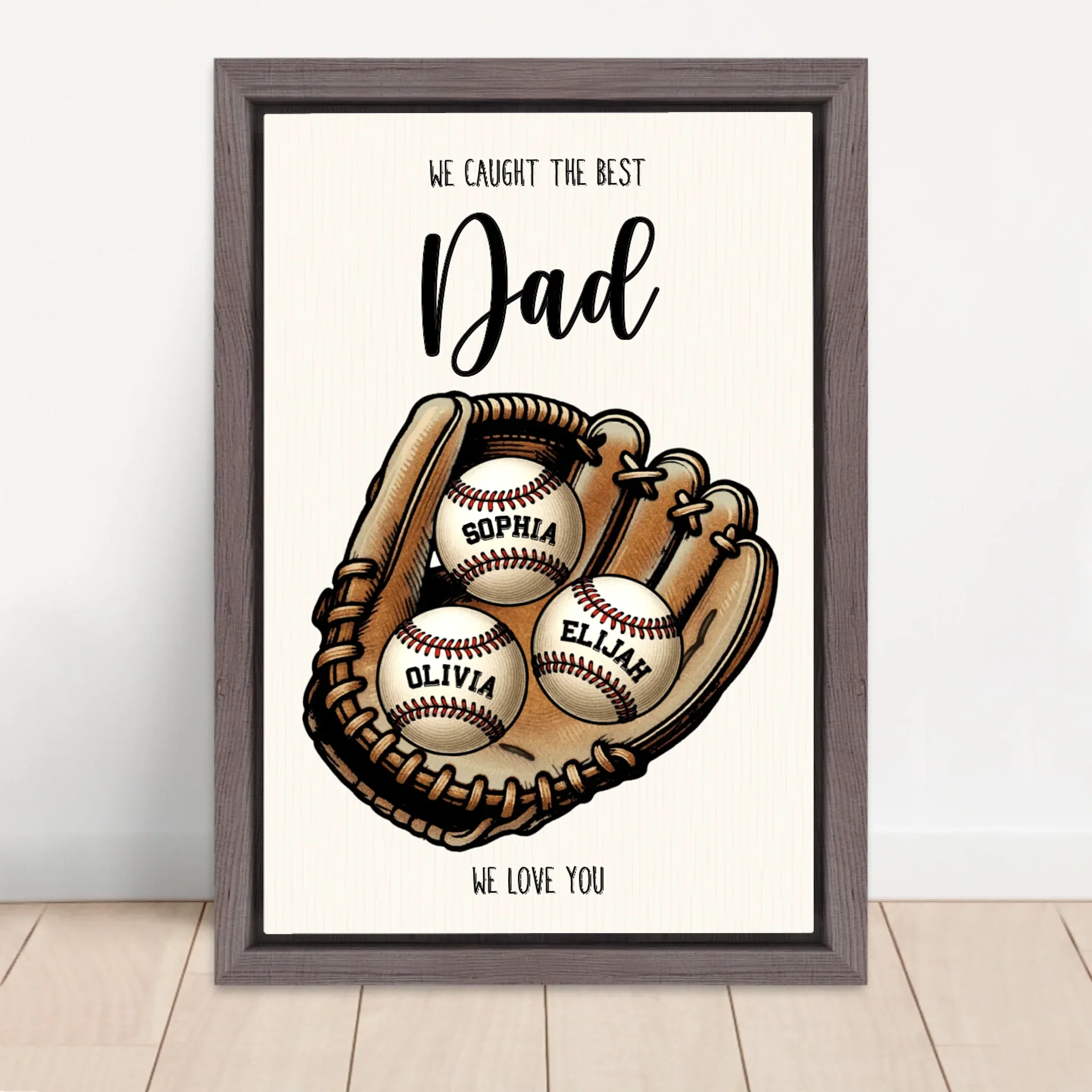 Personalized Canvas "We caught the best Dad or Mom" - Image 5