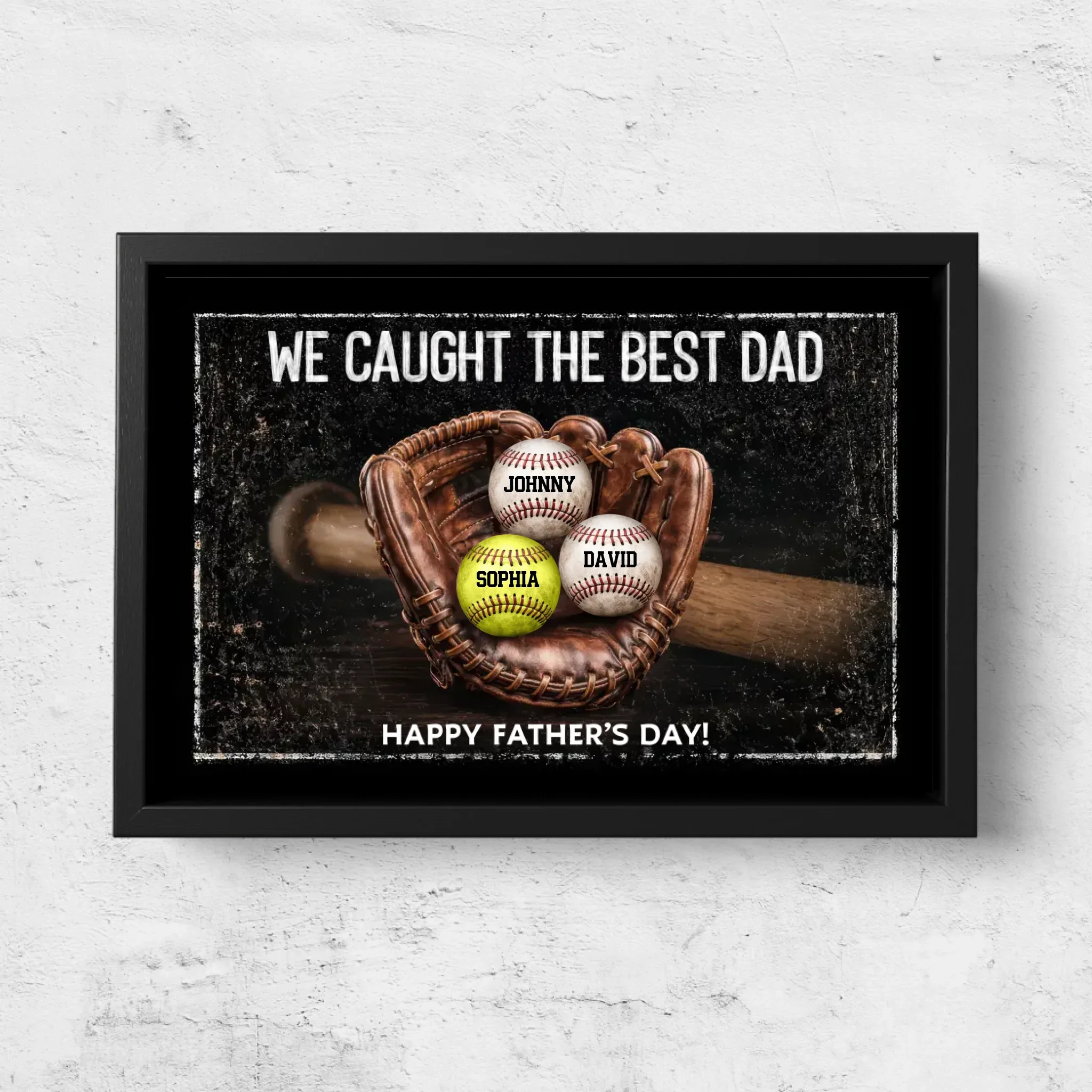 Personalized Canvas – We Caught the Best Dad Sports Ball - Image 5