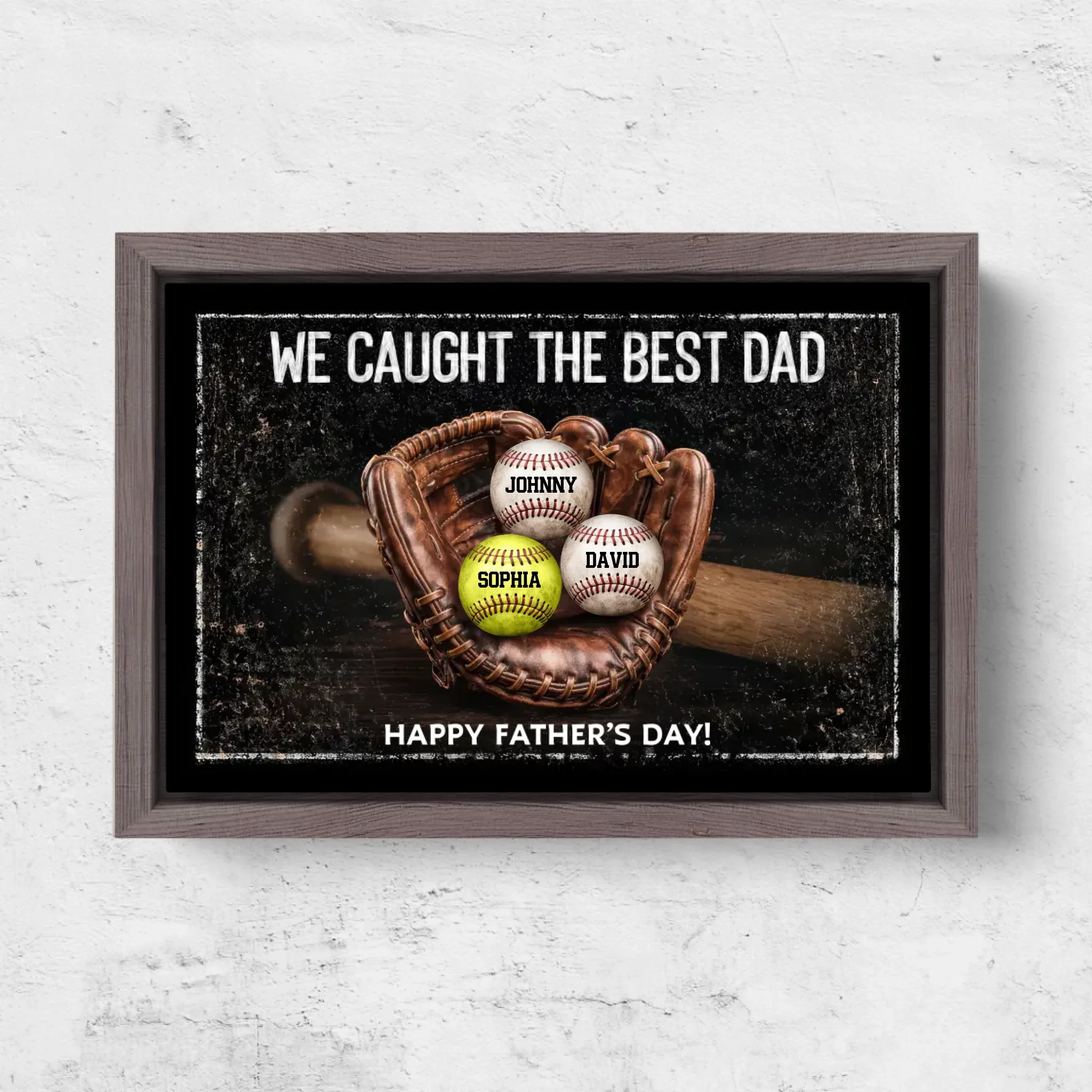 Personalized Canvas – We Caught the Best Dad Sports Ball - Image 6
