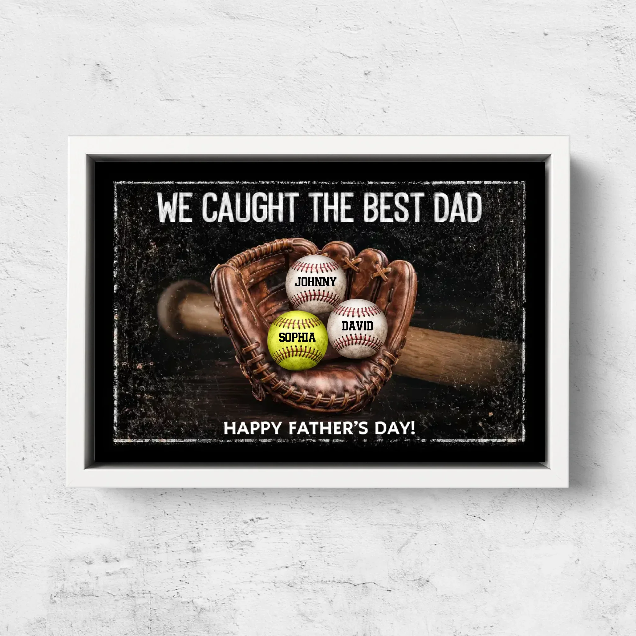 Personalized Canvas – We Caught the Best Dad Sports Ball - Image 7