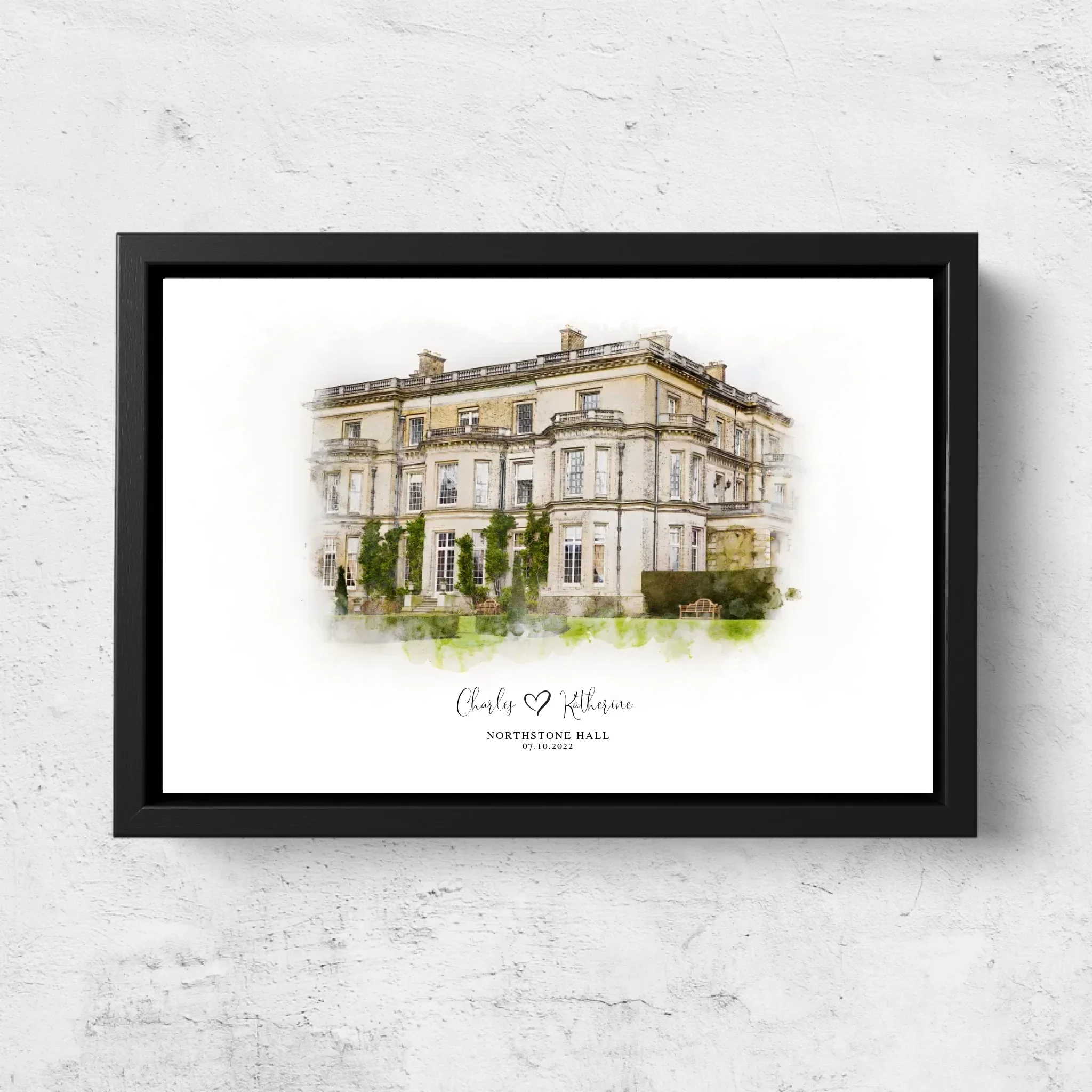 Personalized Canvas – Wedding Venue Sketch - Image 5