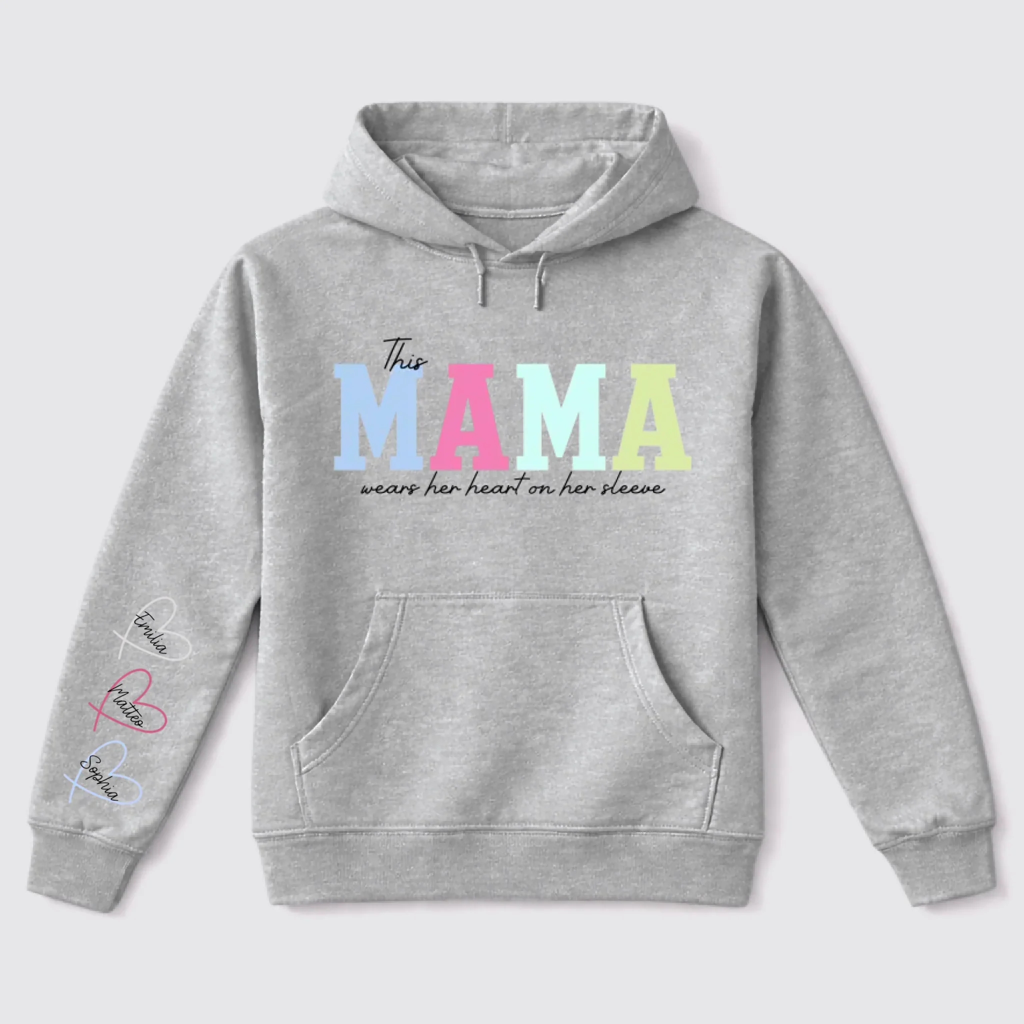 Personalized Hoodie – Wears Her Loved Ones On Her Sleeve - Image 7
