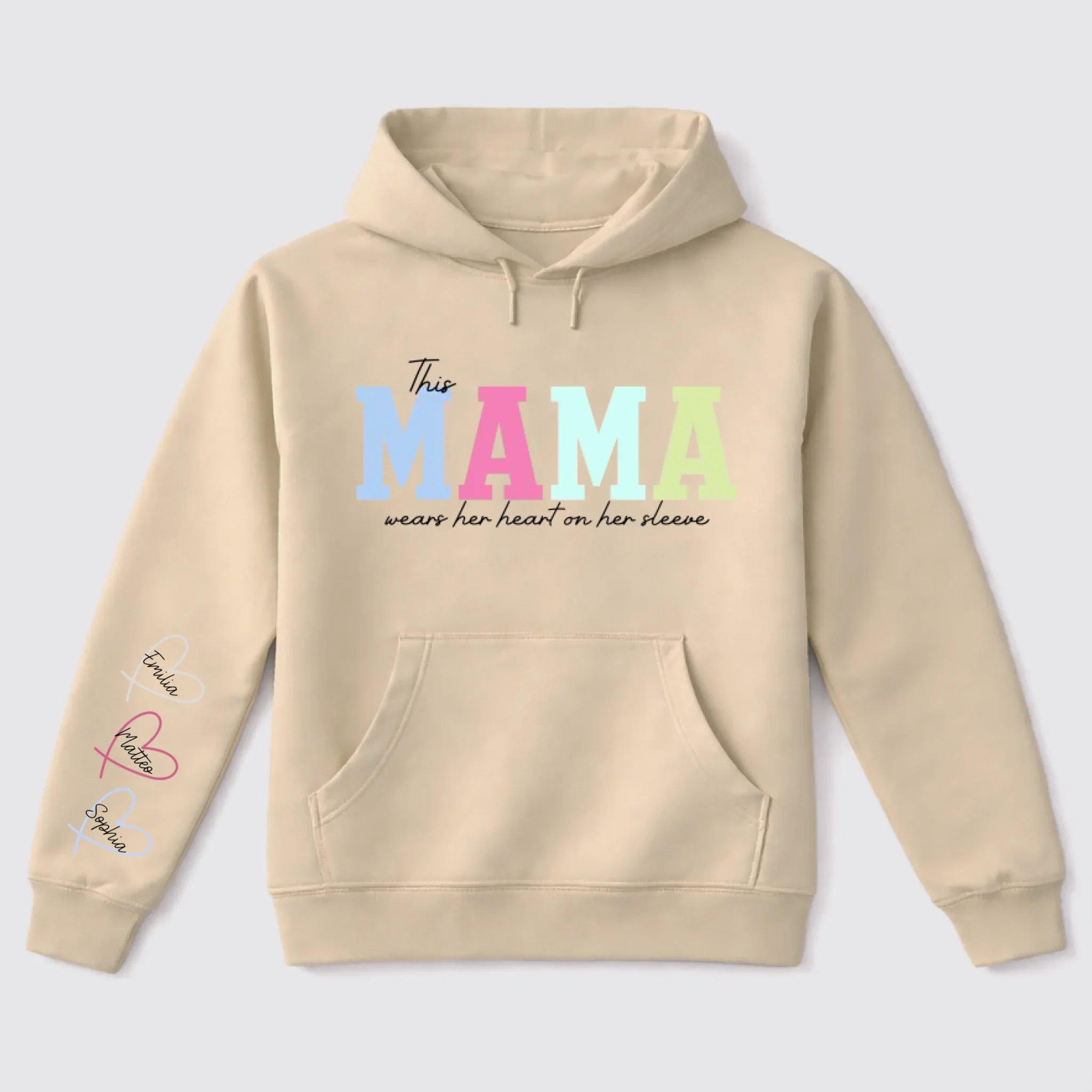 Personalized Hoodie – Wears Her Loved Ones On Her Sleeve - Image 8