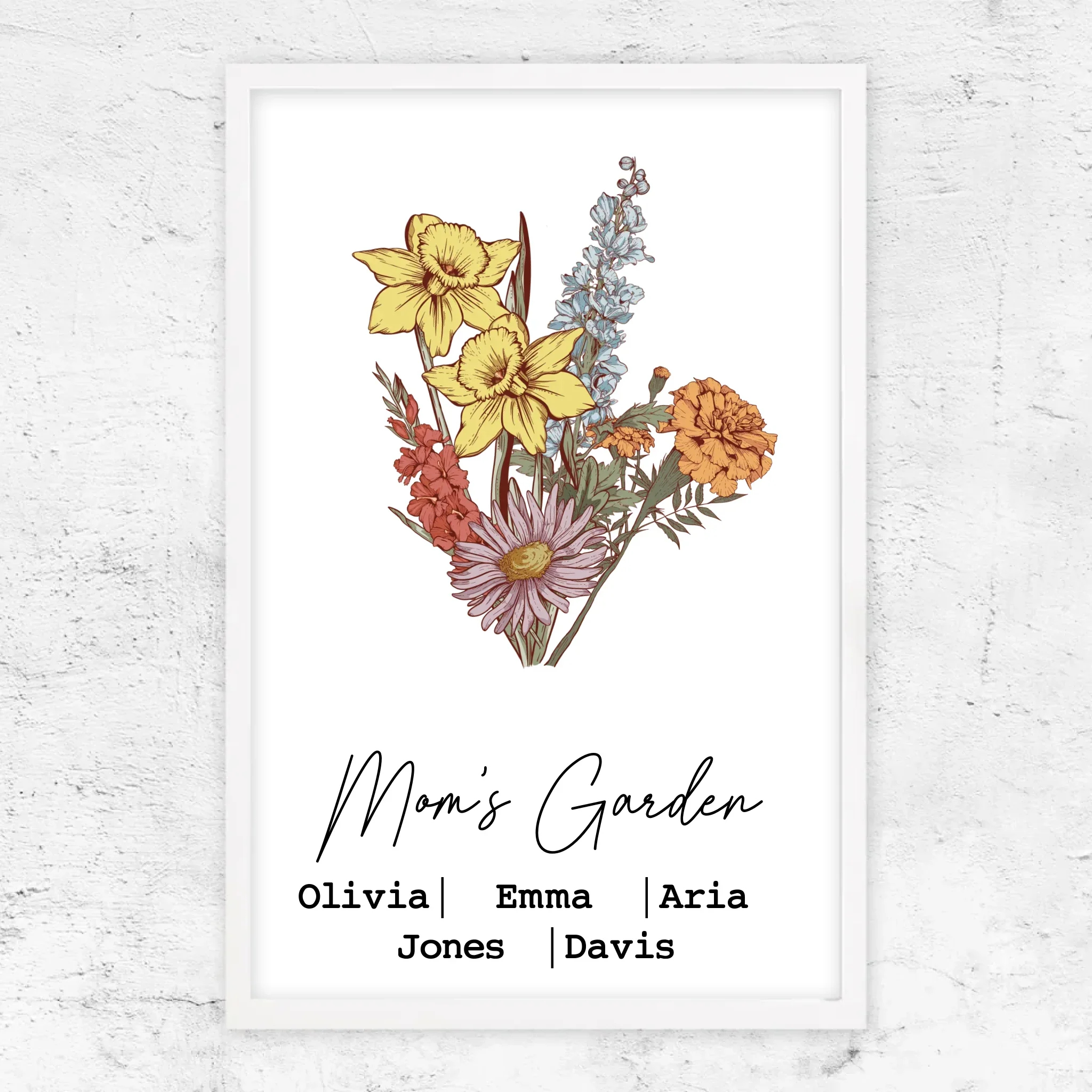 Personalized Poster "Bouquet of birth flowers" - Image 11