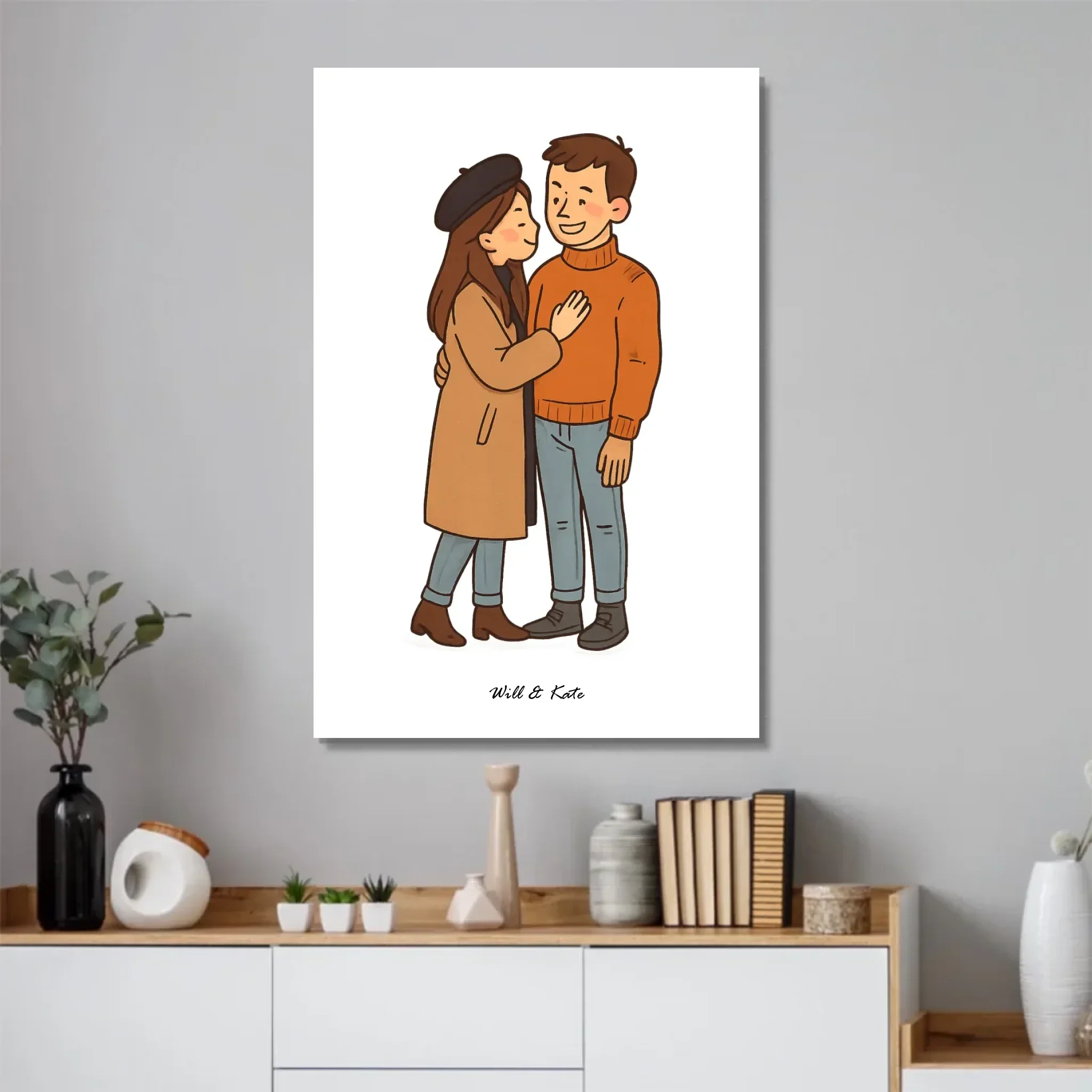 Personalized Poster – Custom Couple Portrait - Image 2