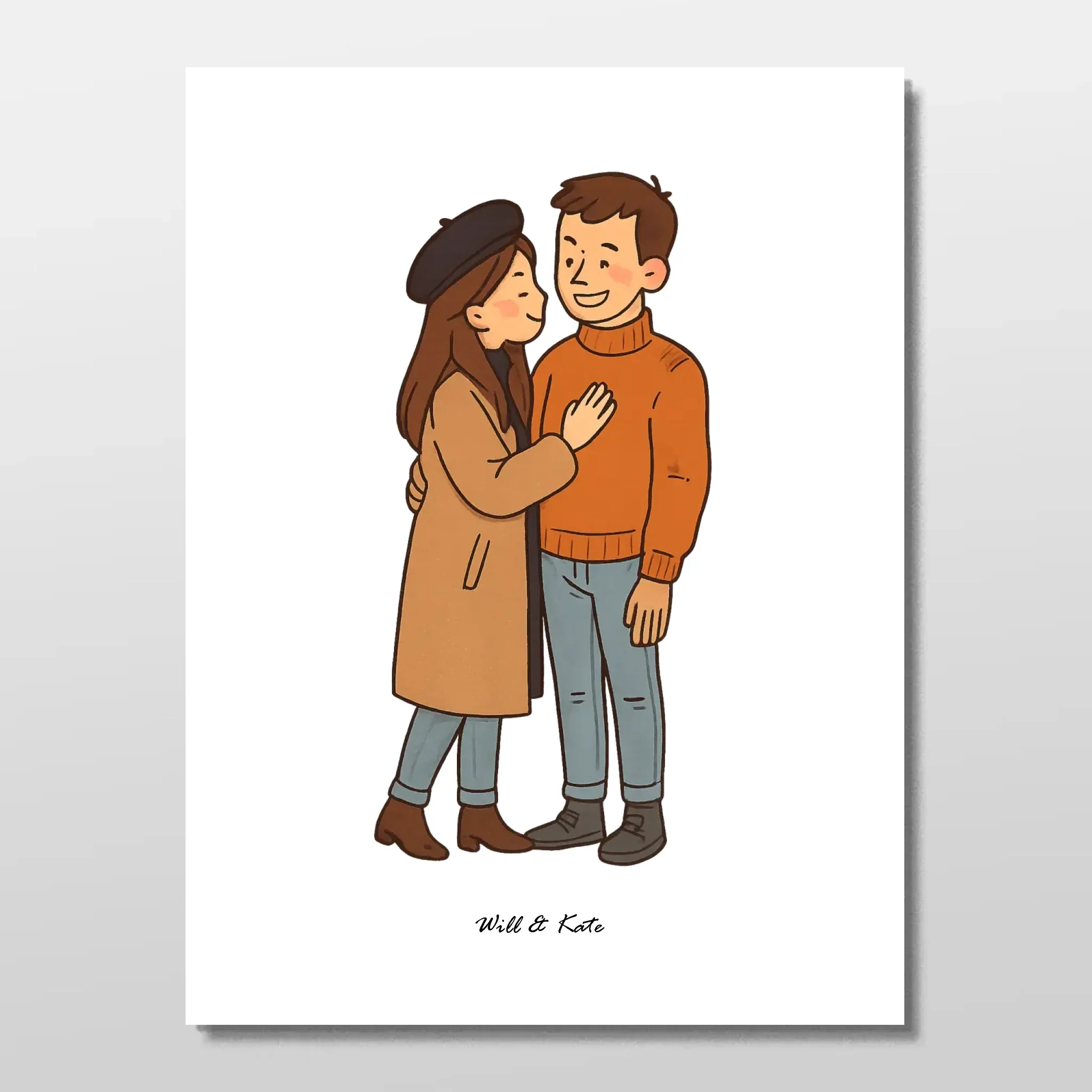 Personalized Poster – Custom Couple Portrait - Image 3