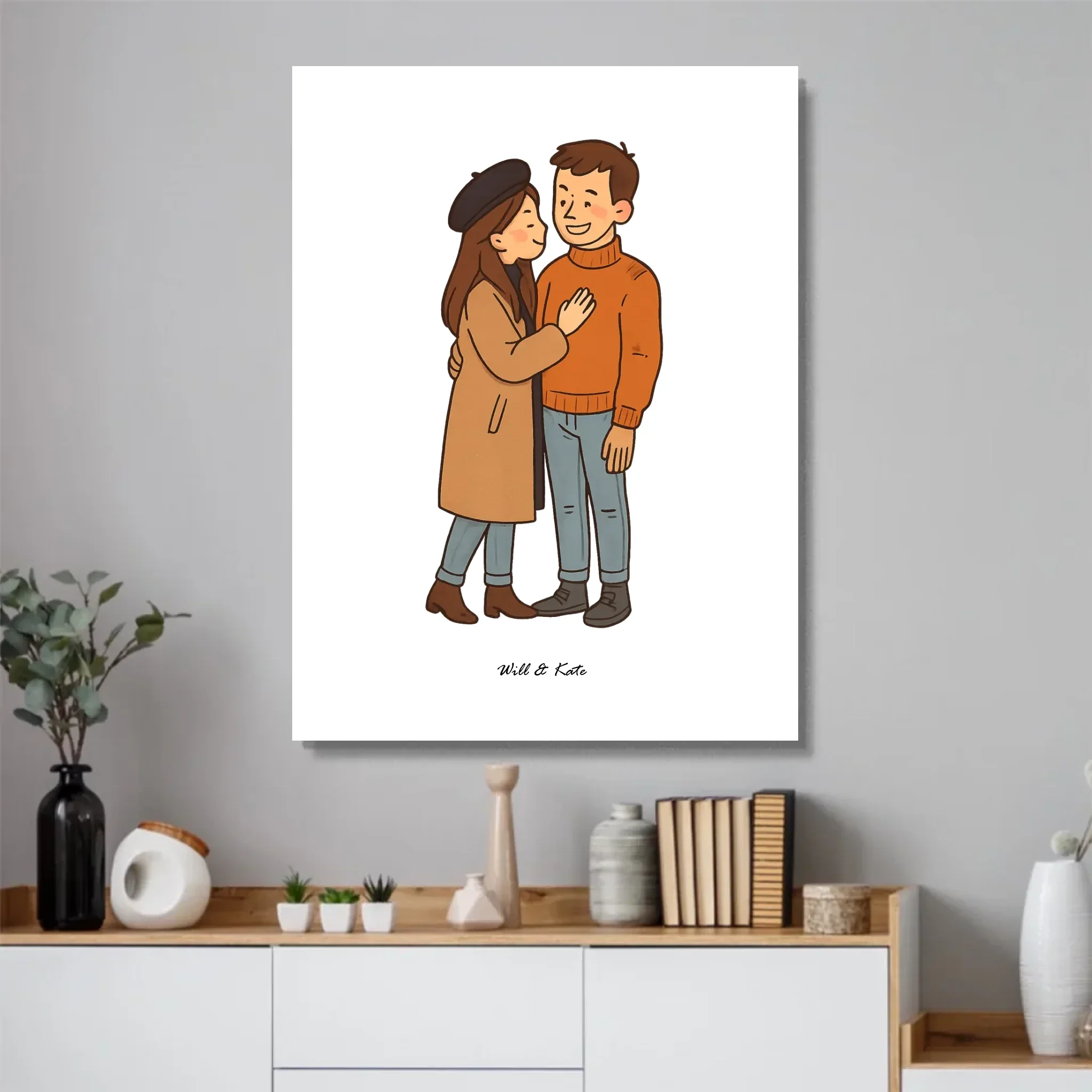 Personalized Poster – Custom Couple Portrait - Image 4