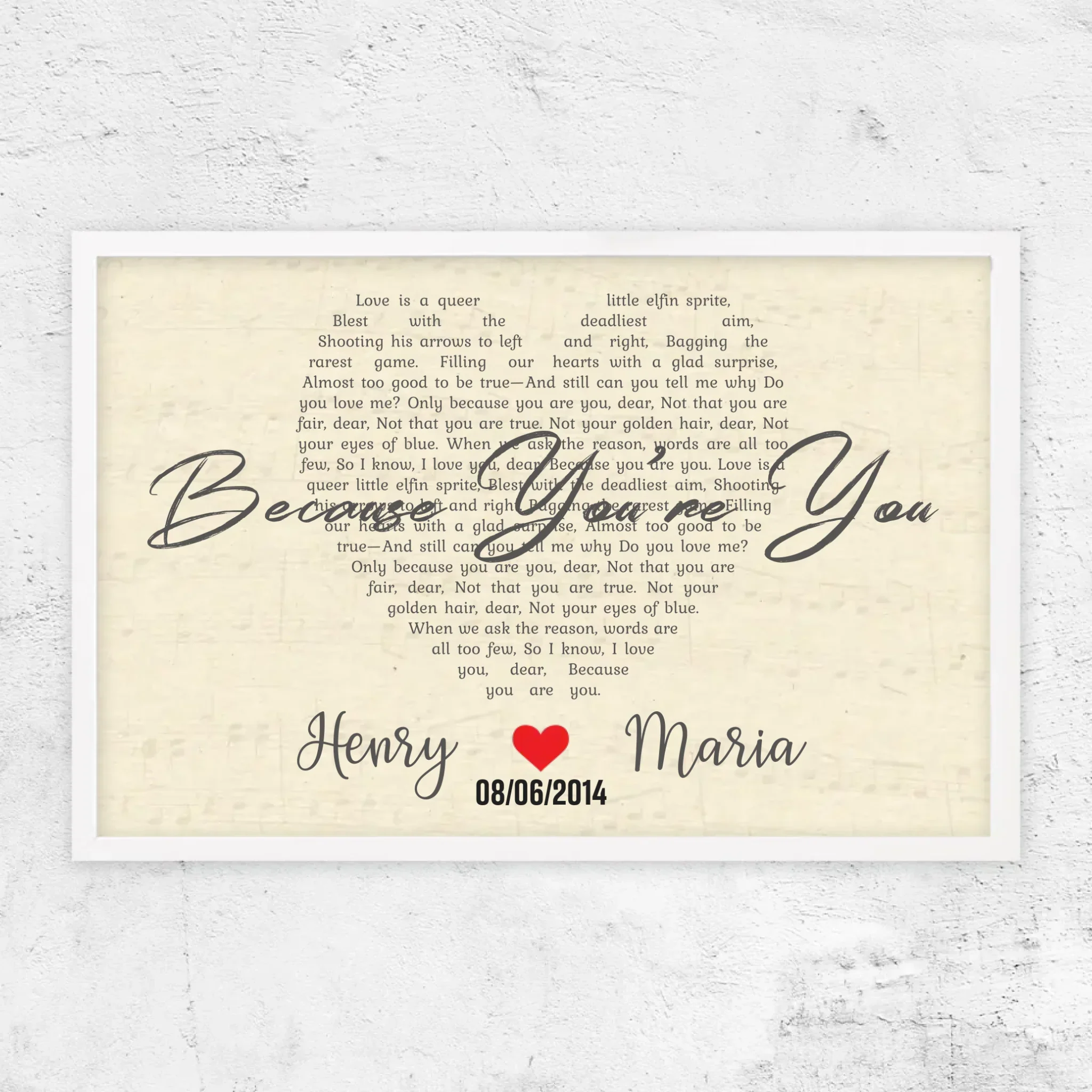 Personalized Poster – Custom Heart-Shaped Song - Image 10