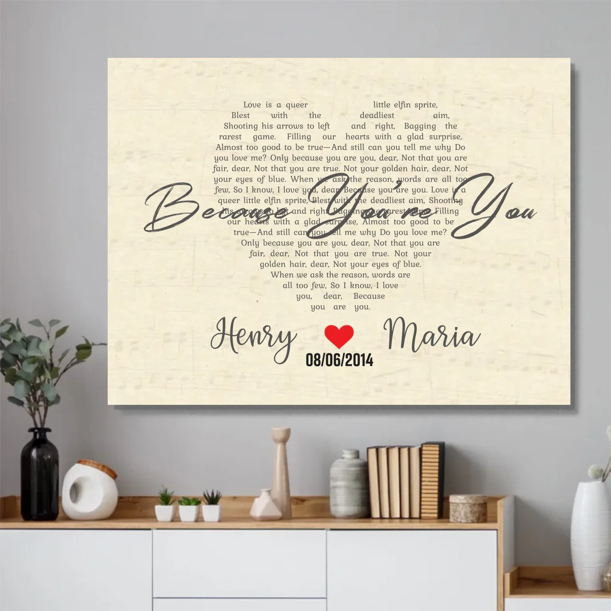 Personalized Poster – Custom Heart-Shaped Song - Image 4