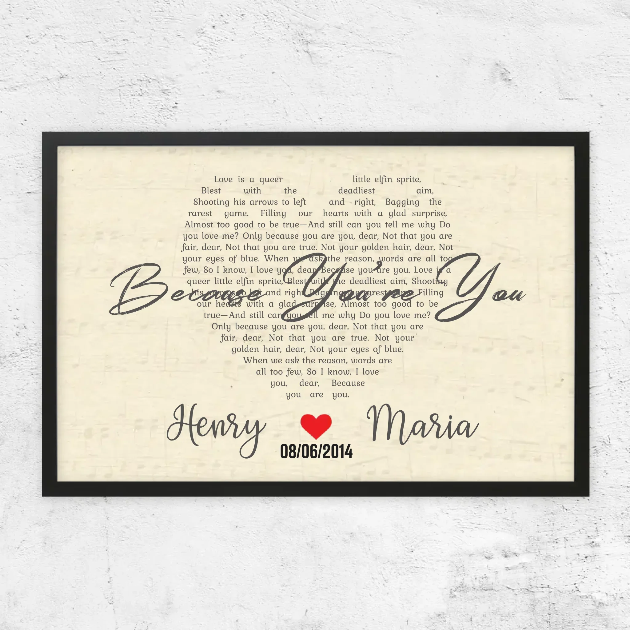 Personalized Poster – Custom Heart-Shaped Song - Image 5